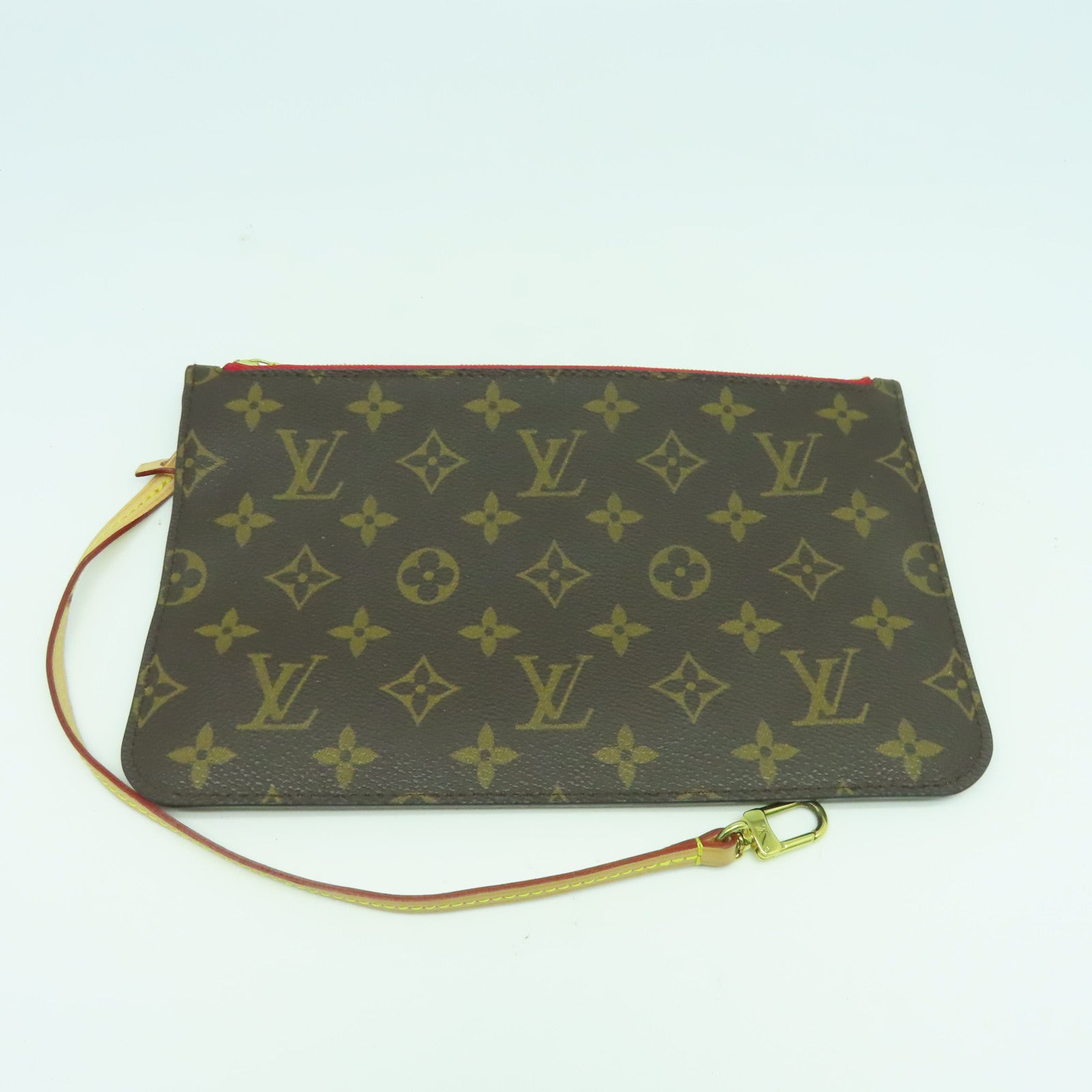 LOUIS VUITTON Monogram Neverfull MM金扣肩背袋啡色