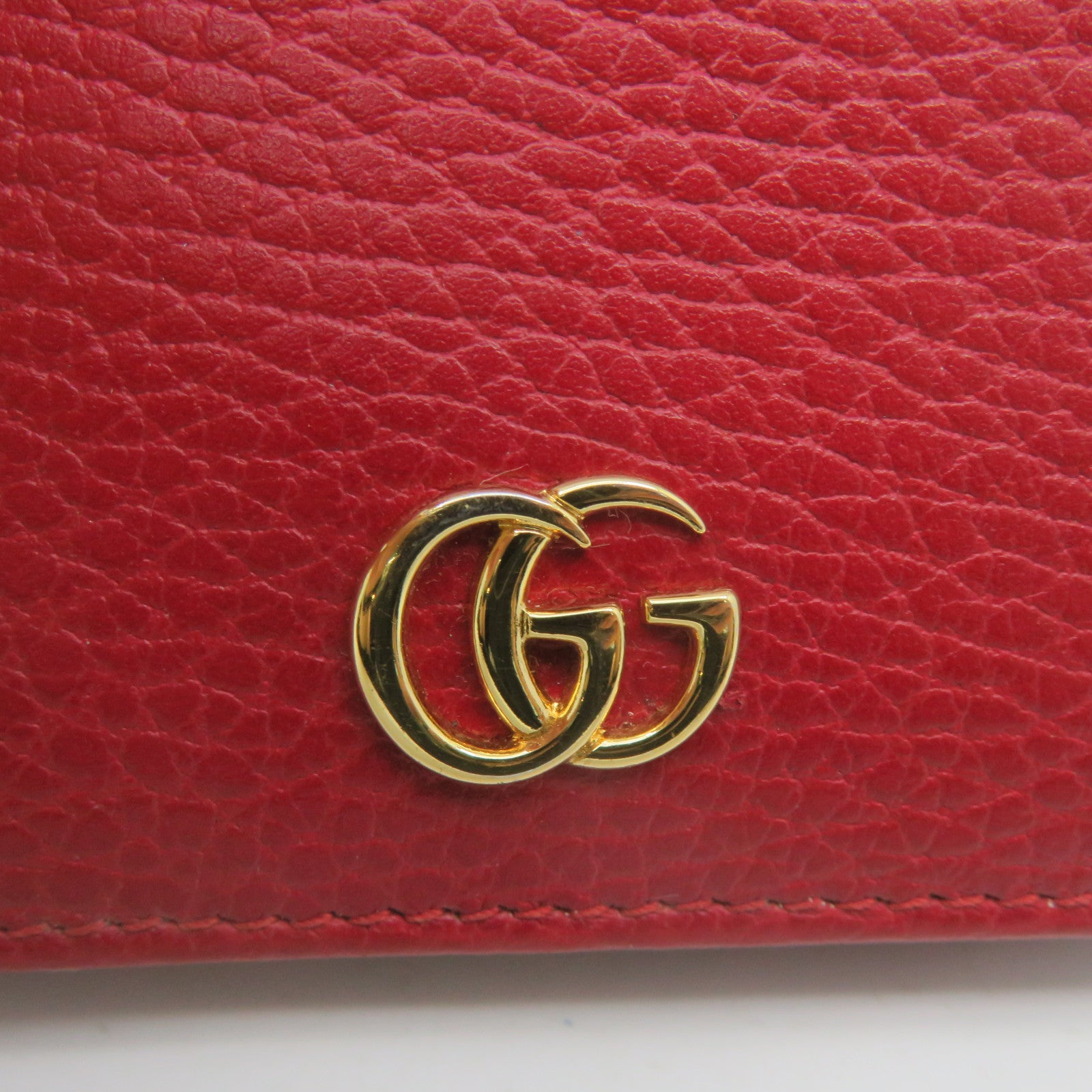 GUCCI 牛皮皮革Mini Wallet短錢包紅色