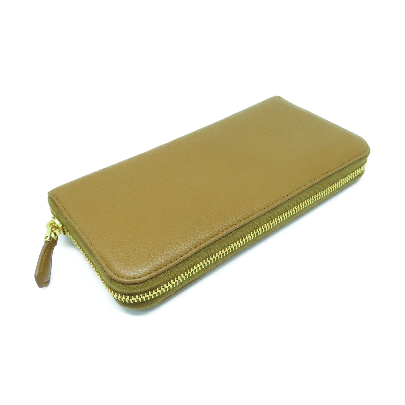PRADA 牛皮皮革Long Wallet金扣長錢包啡色