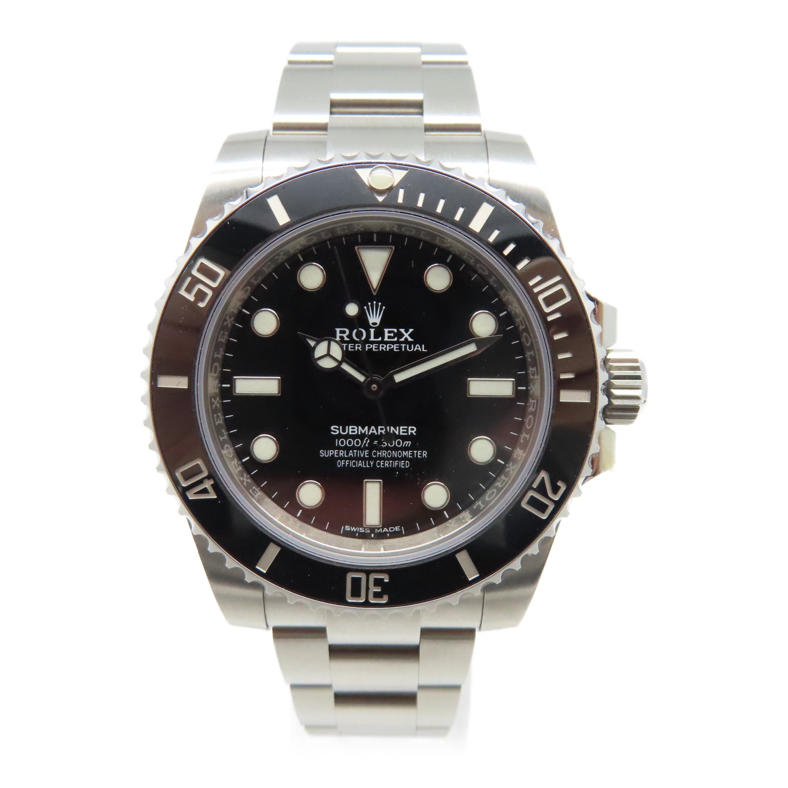 ROLEX Submariner不鏽鋼手錶自動機芯黑色