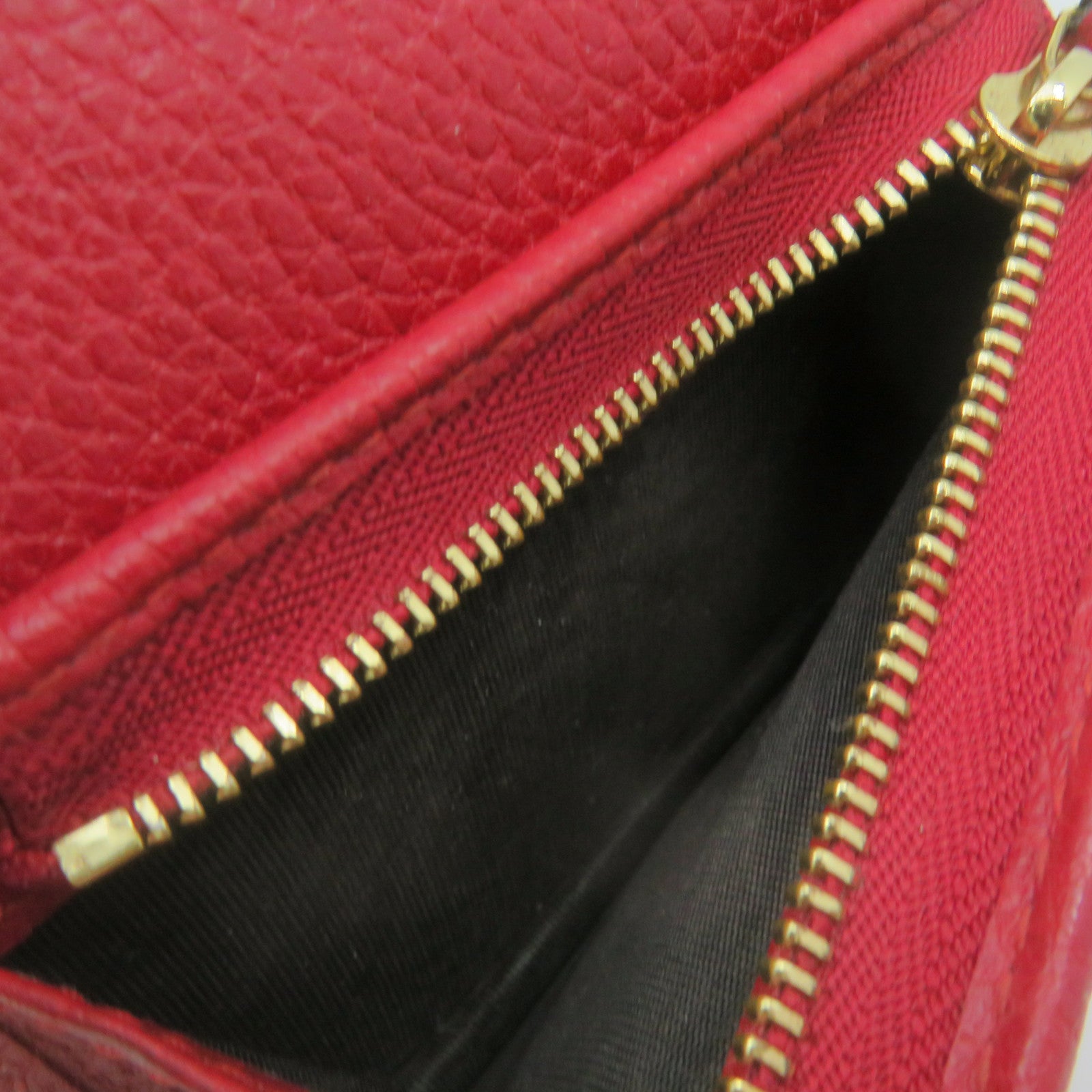 GUCCI 牛皮皮革Mini Wallet短錢包紅色