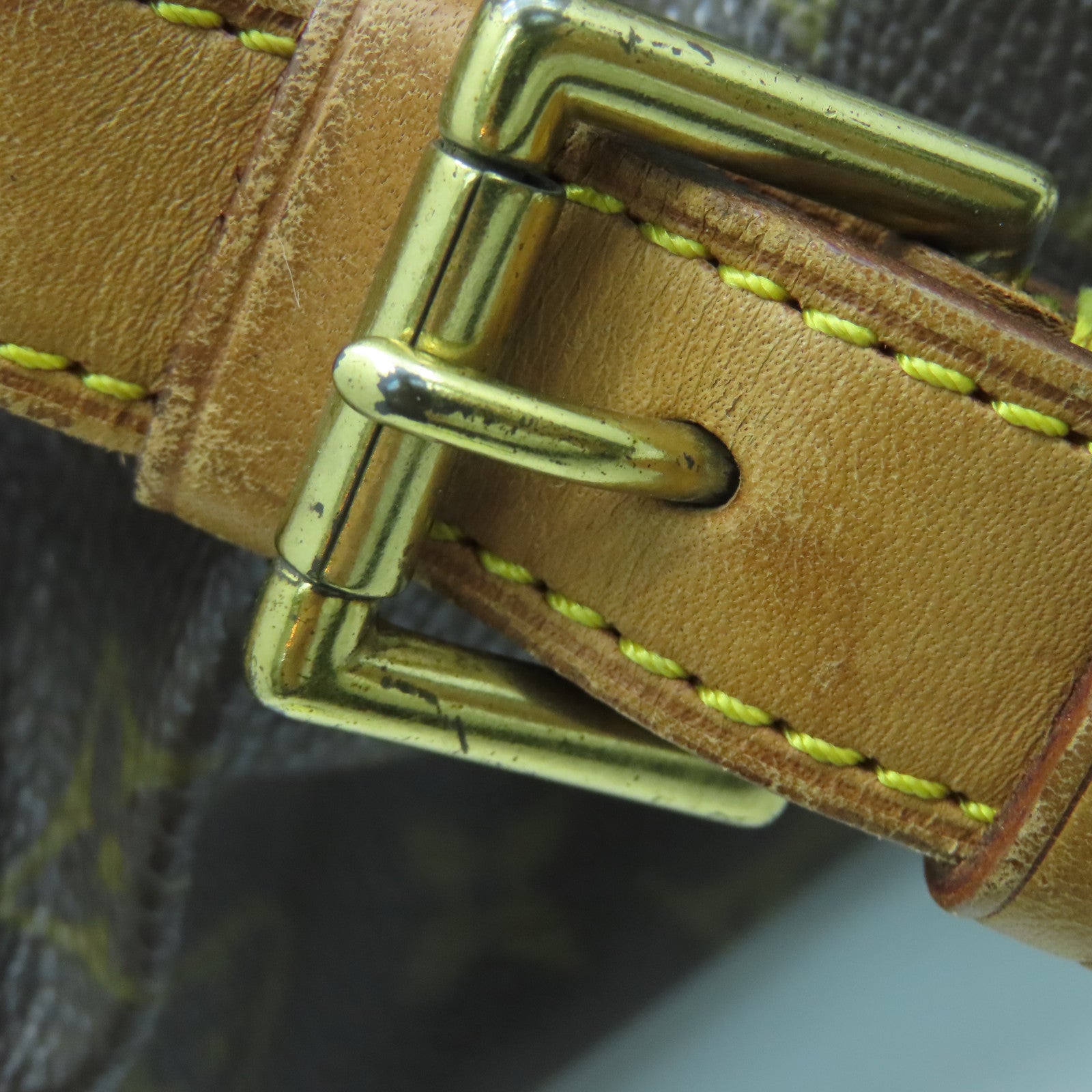 LOUIS VUITTON Monogram Montsouris MM gold buckle backpack brown