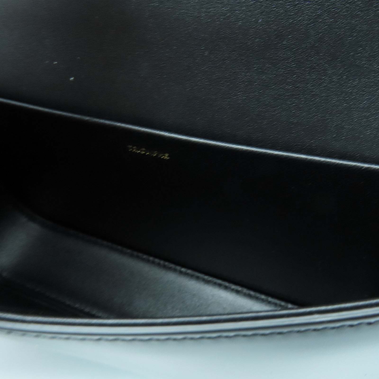 CELINE 牛皮皮革Chain Shoulder Bag金扣肩背袋黑色