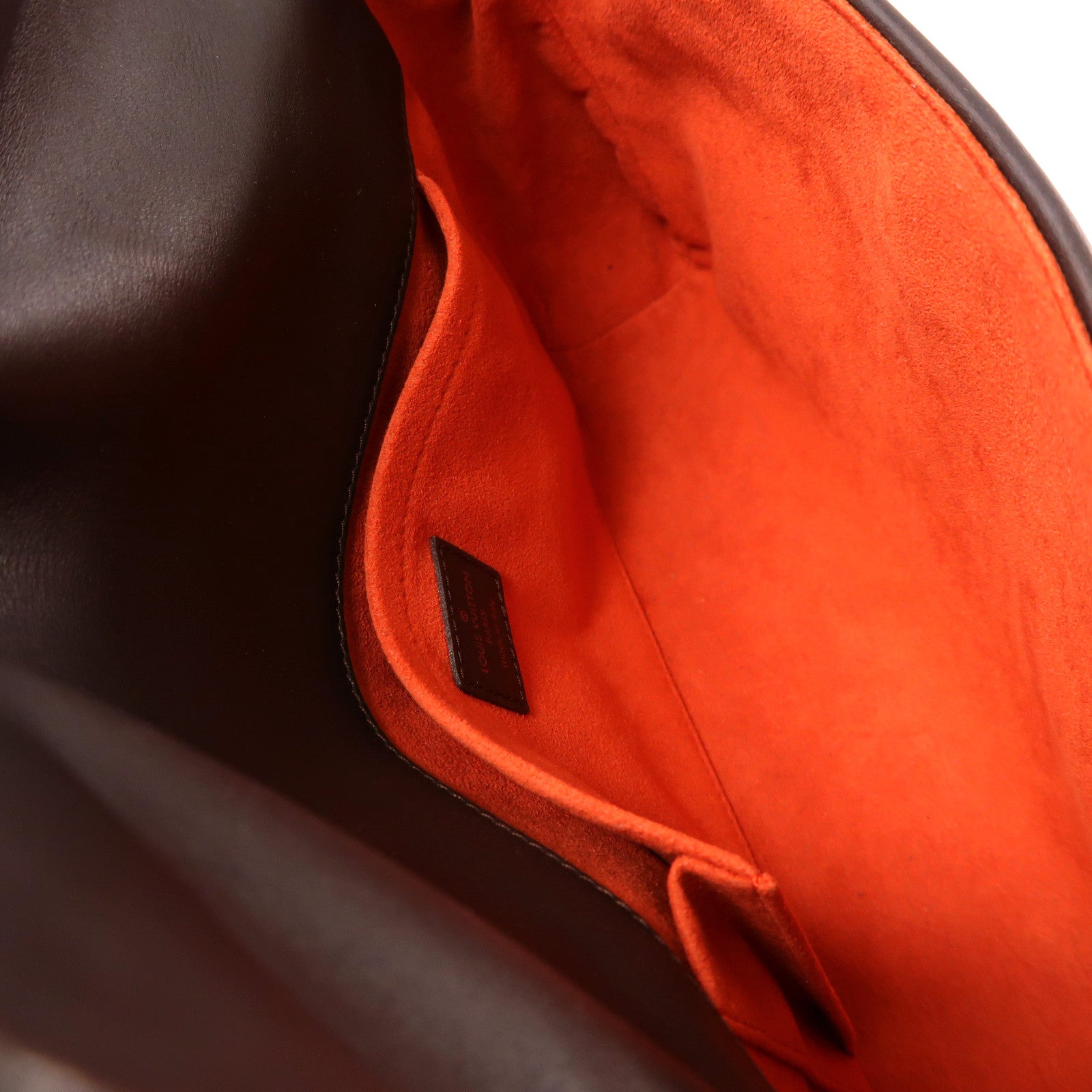 LOUIS VUITTON 馬毛Damier Sauvage Lionne金扣手挽袋啡色