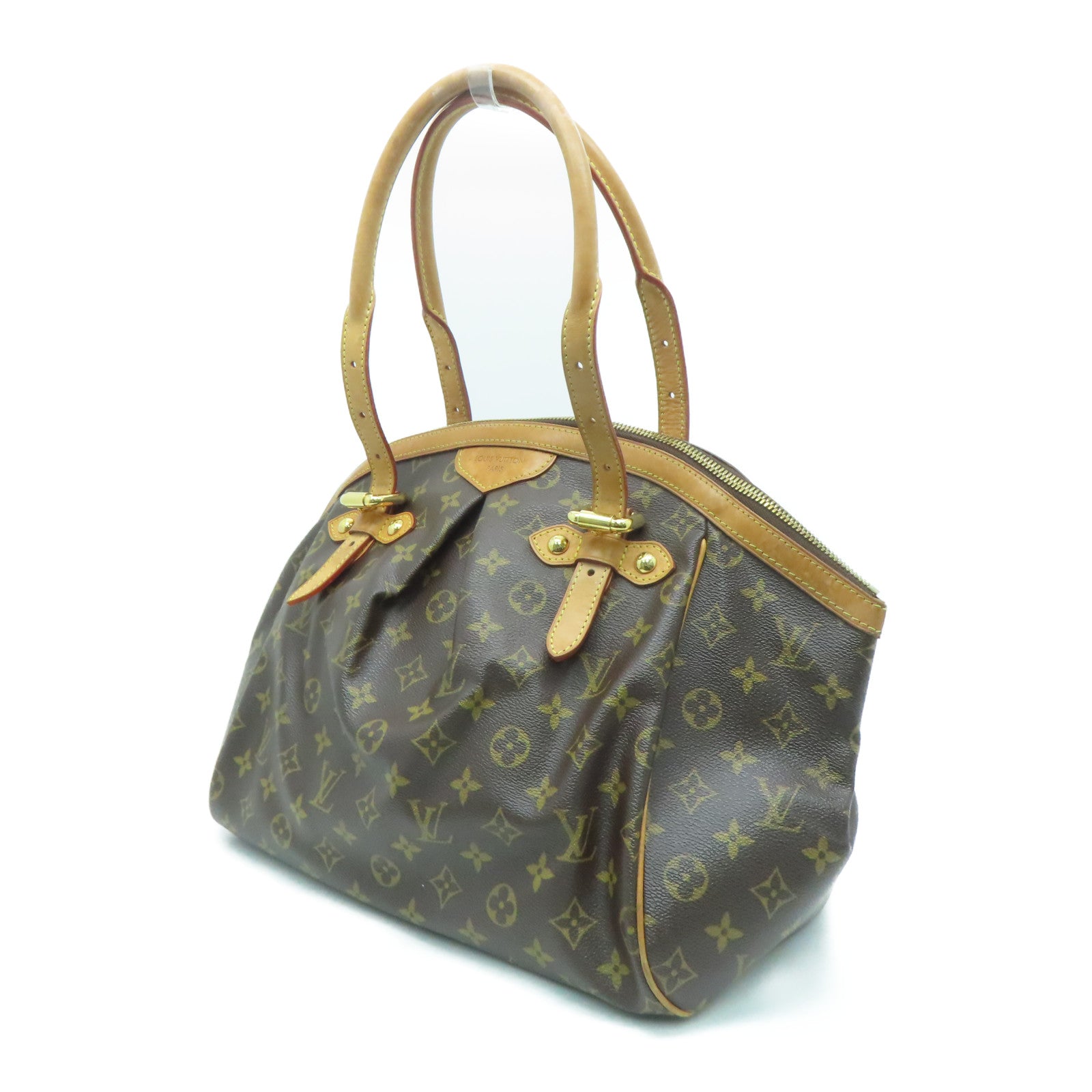 LOUIS VUITTON 【激减优惠】Monogram Tivoli GM金扣手挽袋啡色