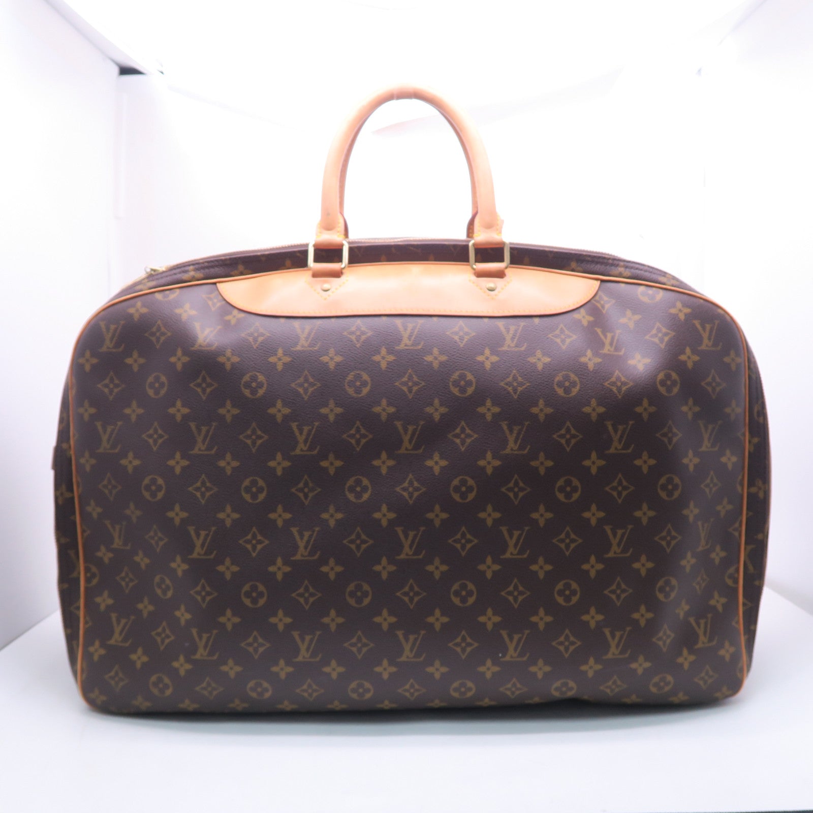 LOUIS VUITTON Monogram Suit Case金扣手挽肩背兩用袋棕色