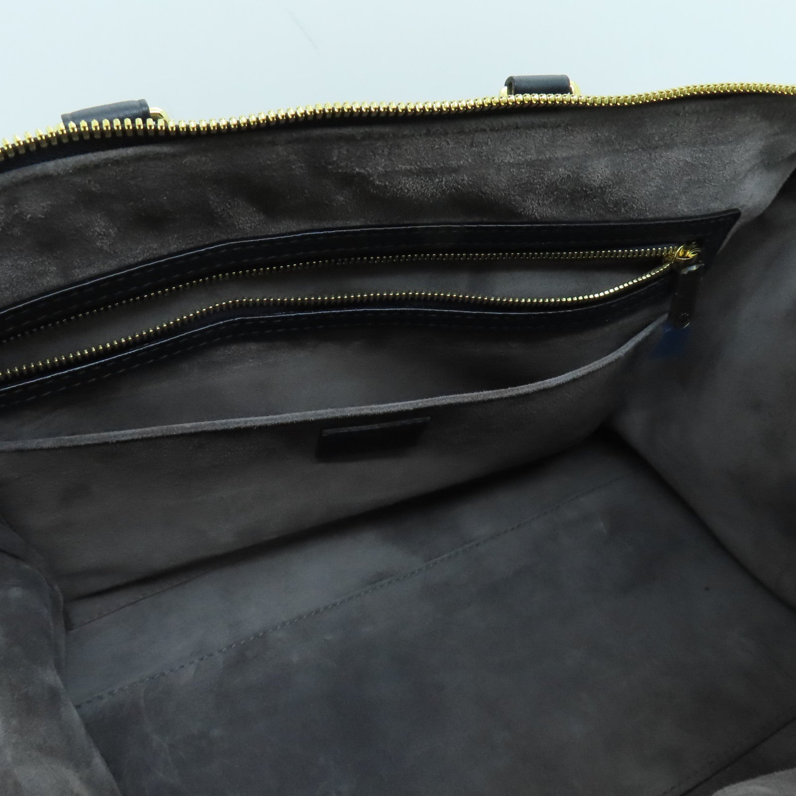 LOUIS VUITTON cowhide leather SC Bag gold buckle handle shoulder bag blue