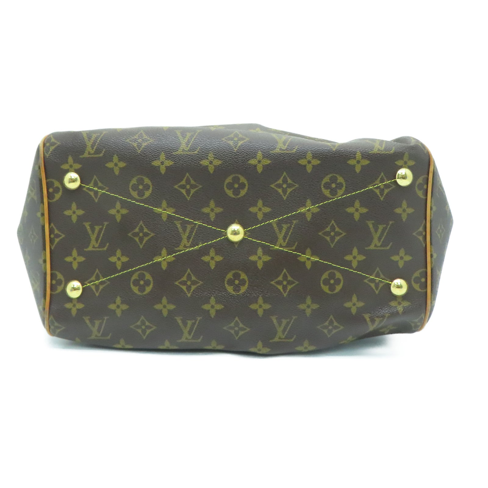 LOUIS VUITTON 【激减优惠】Monogram Tivoli GM金扣手挽袋啡色