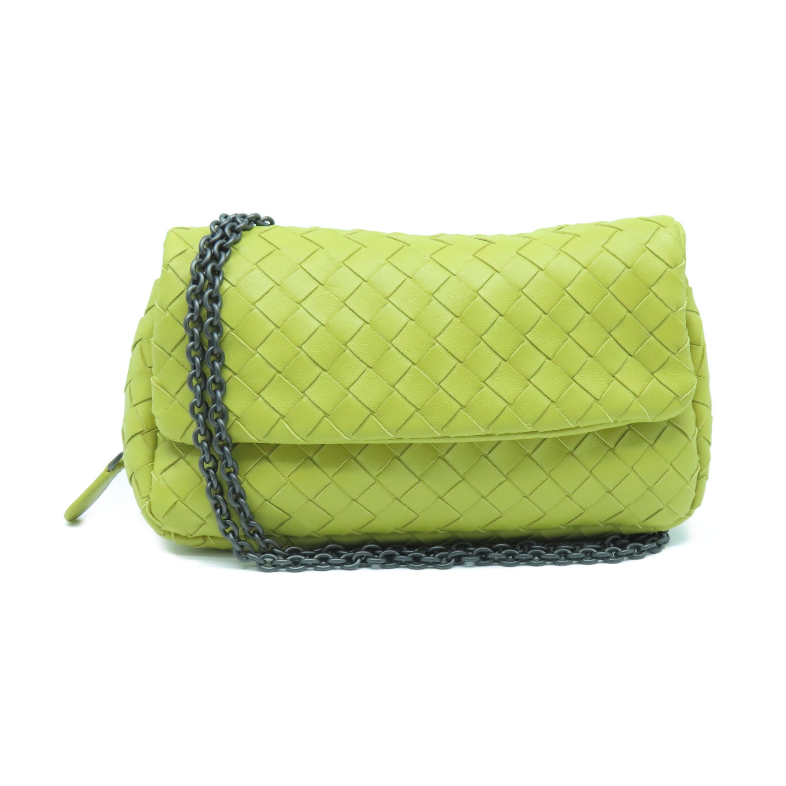 BOTTEGA VENETA 羊皮皮革Shoulder Pouch Lamb手拿包黄色