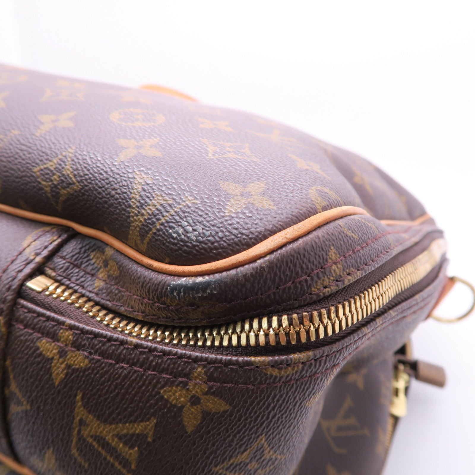 LOUIS VUITTON Monogram Suit Case金扣手挽肩背兩用袋棕色