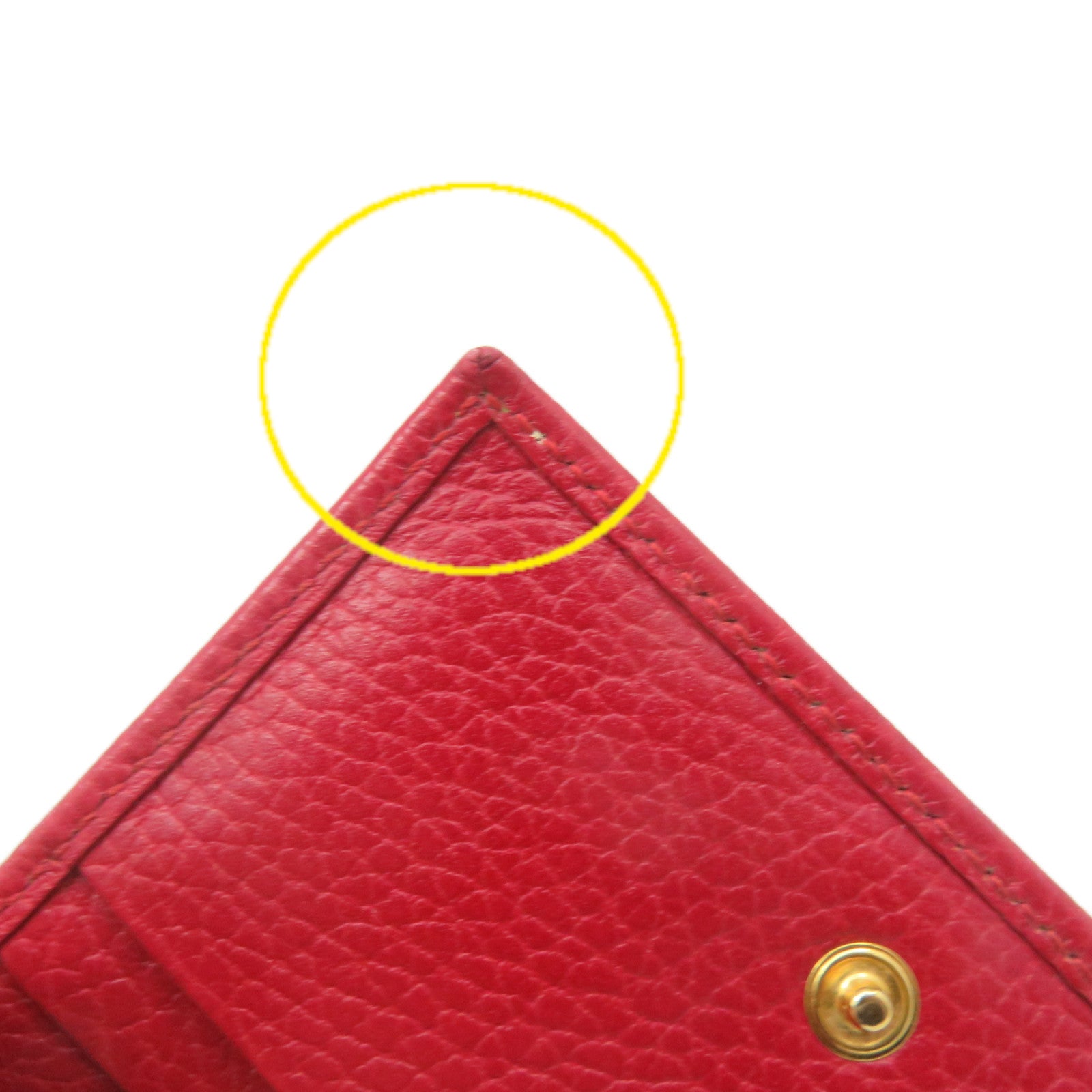 GUCCI 牛皮皮革Mini Wallet短錢包紅色