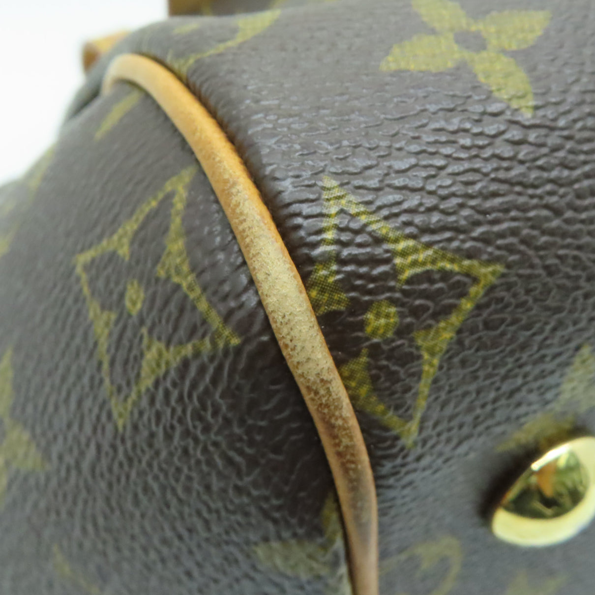 LOUIS VUITTON 【激减优惠】Monogram Tivoli GM金扣手挽袋啡色
