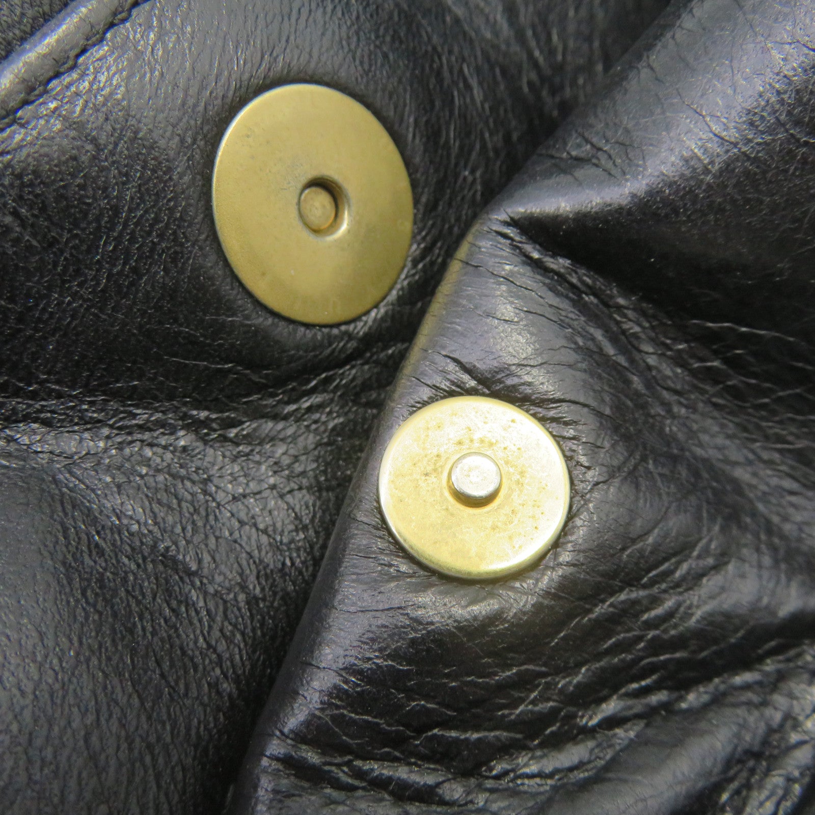 LOUIS VUITTON 牛皮皮革Riveting Bag Tote Bag肩背袋黑色
