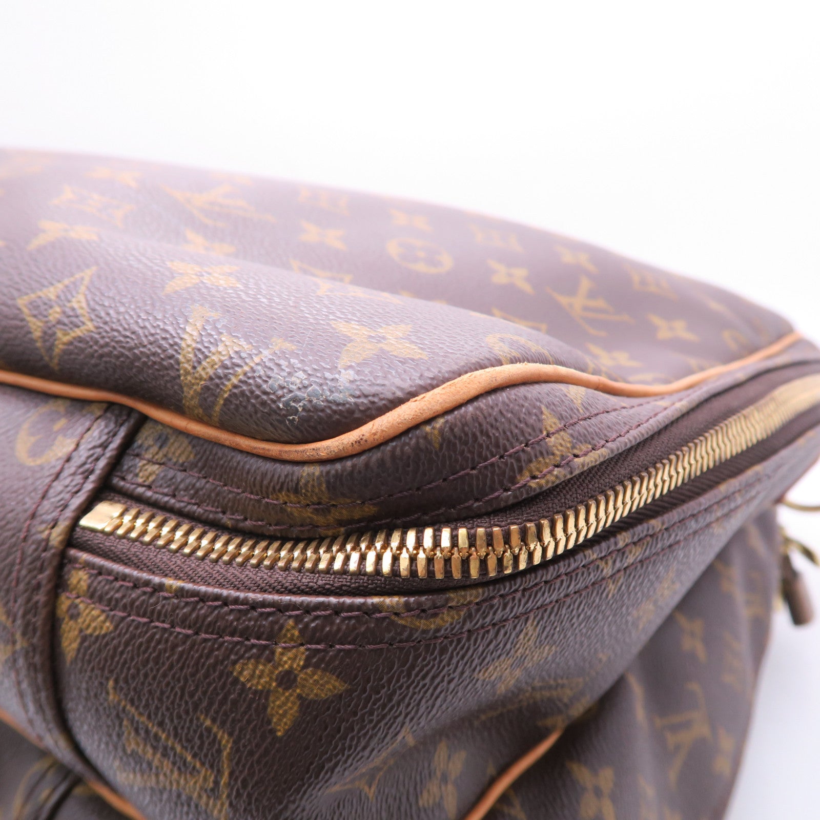 LOUIS VUITTON Monogram Suit Case金扣手挽肩背兩用袋棕色
