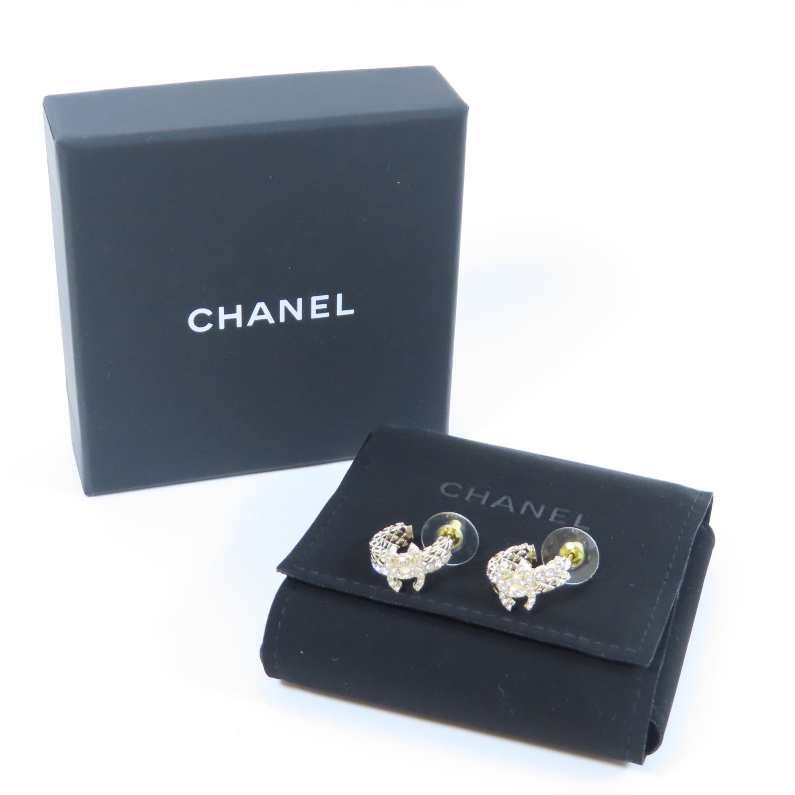 CHANEL 金屬Earrings耳環金色