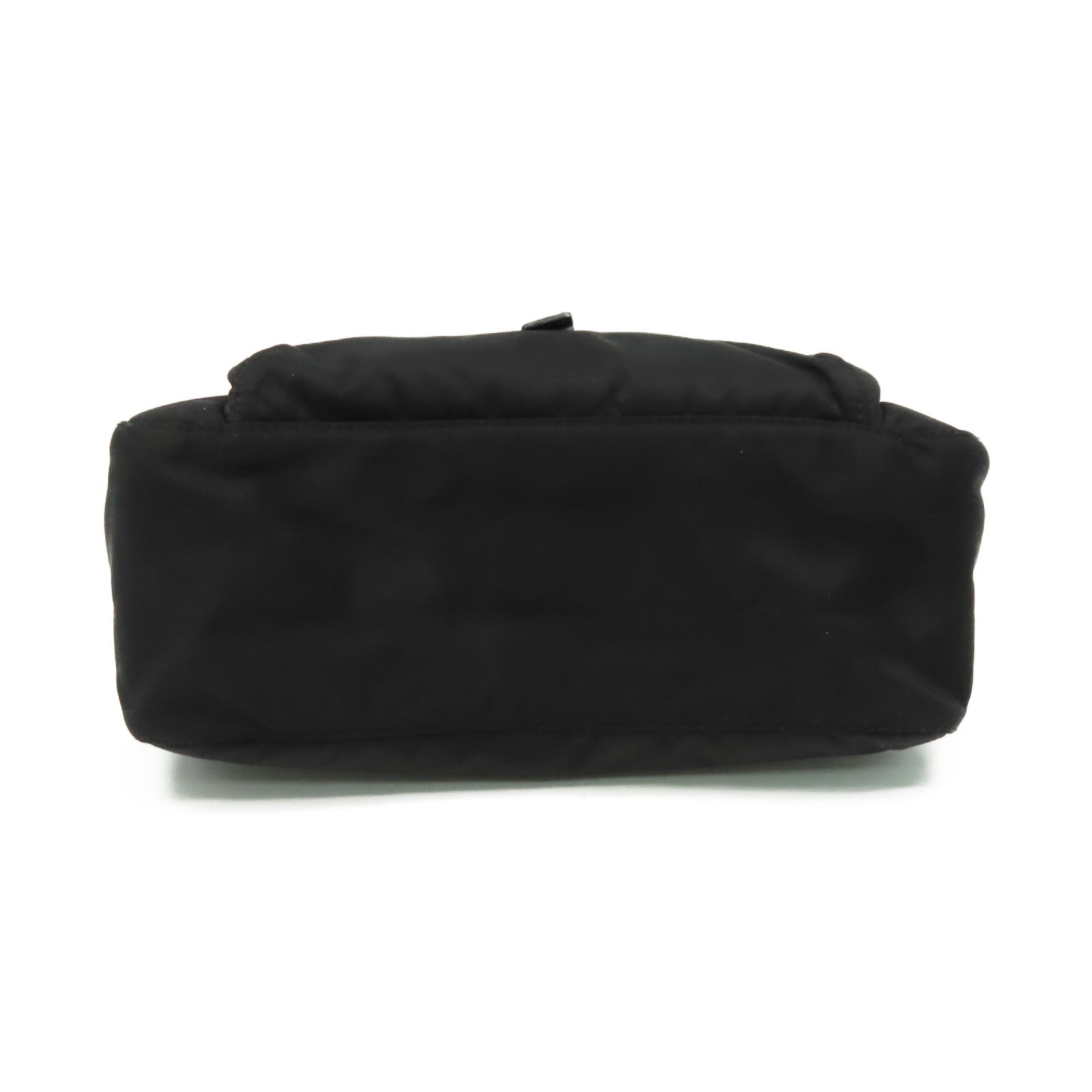 PRADA 尼龍Shoulder Bag銀扣肩背袋黑色