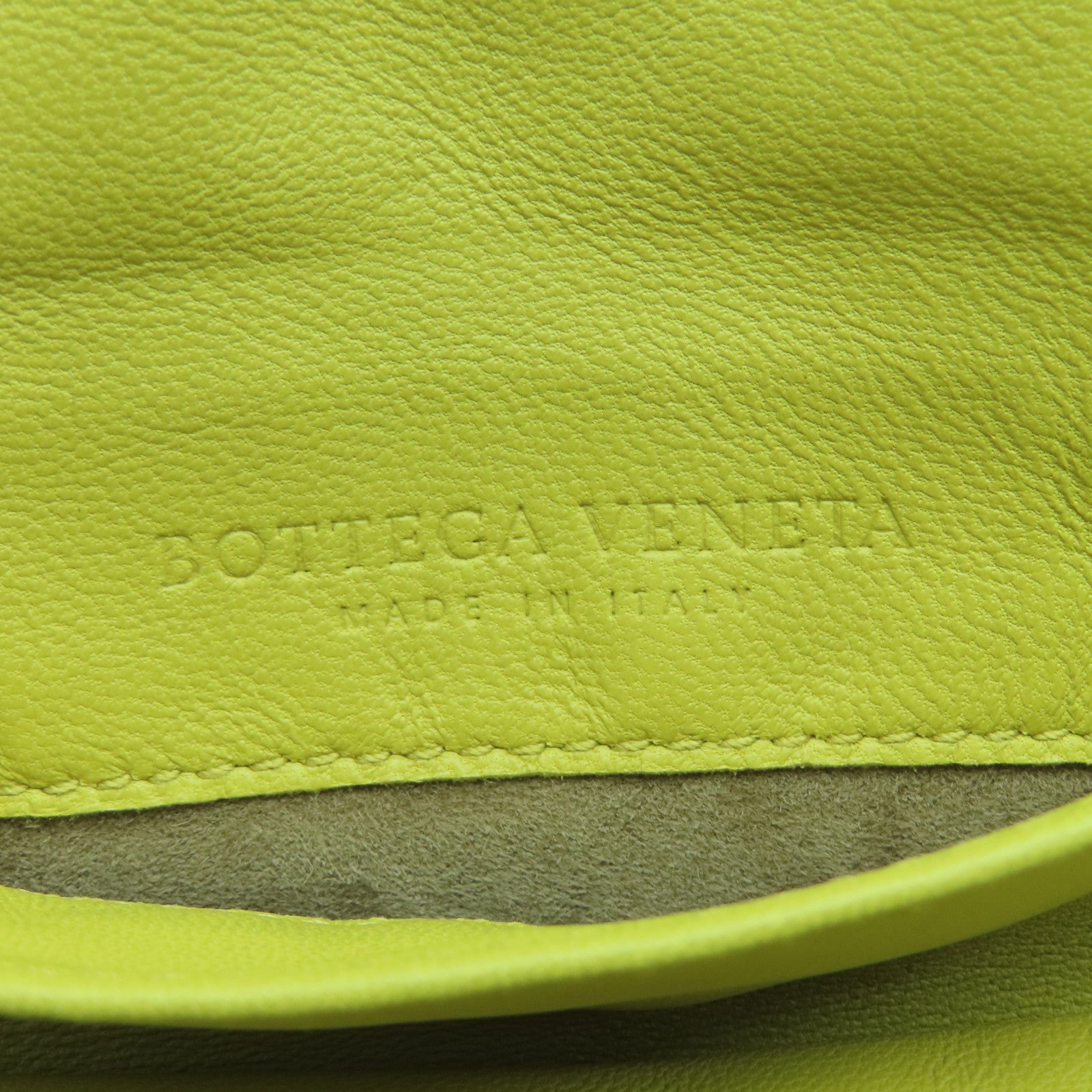 BOTTEGA VENETA 羊皮皮革Shoulder Pouch Lamb手拿包黄色