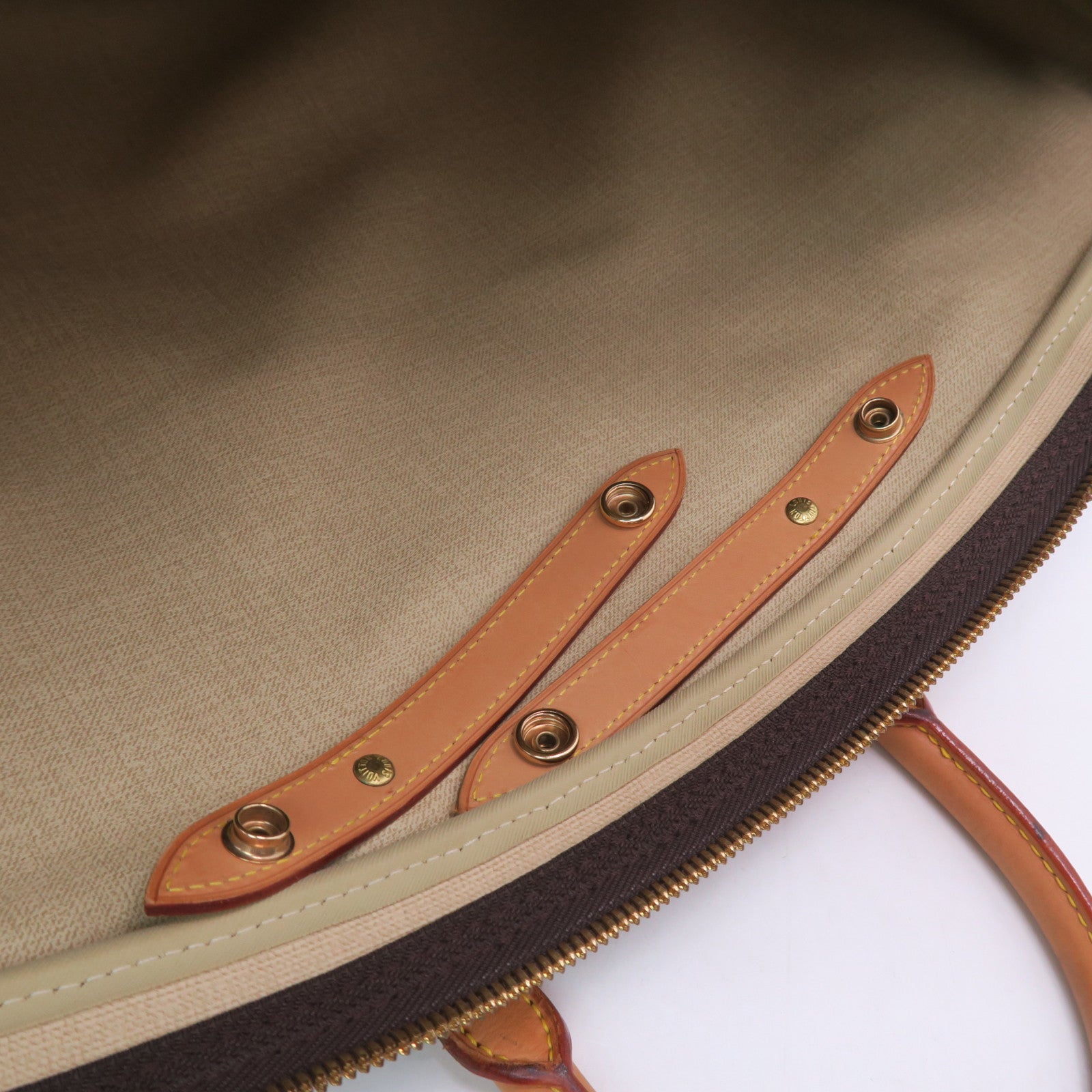 LOUIS VUITTON Monogram Suit Case金扣手挽肩背兩用袋棕色