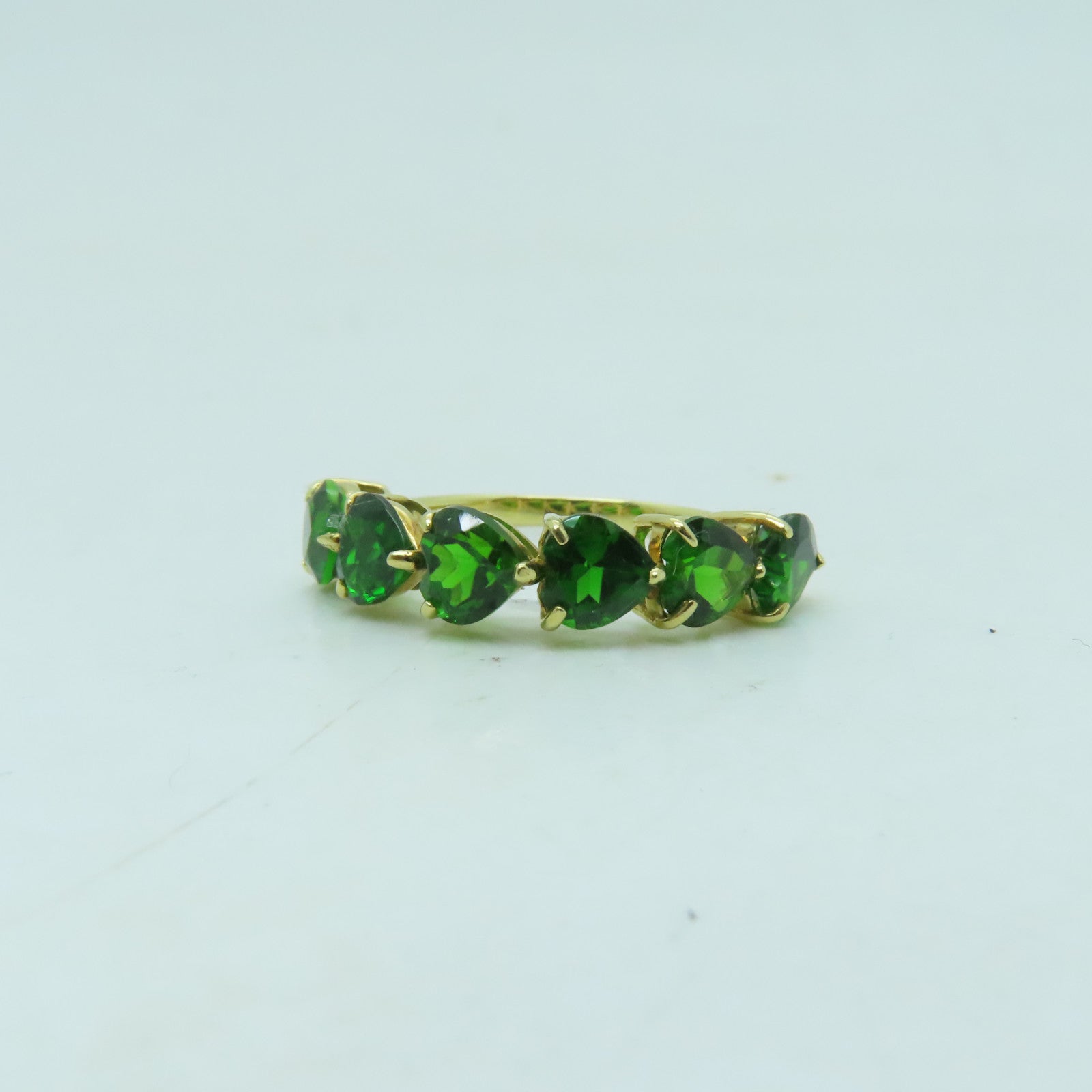 JEWELRY 18K黃金Ring 2.5ct水晶戒指US#6.5
