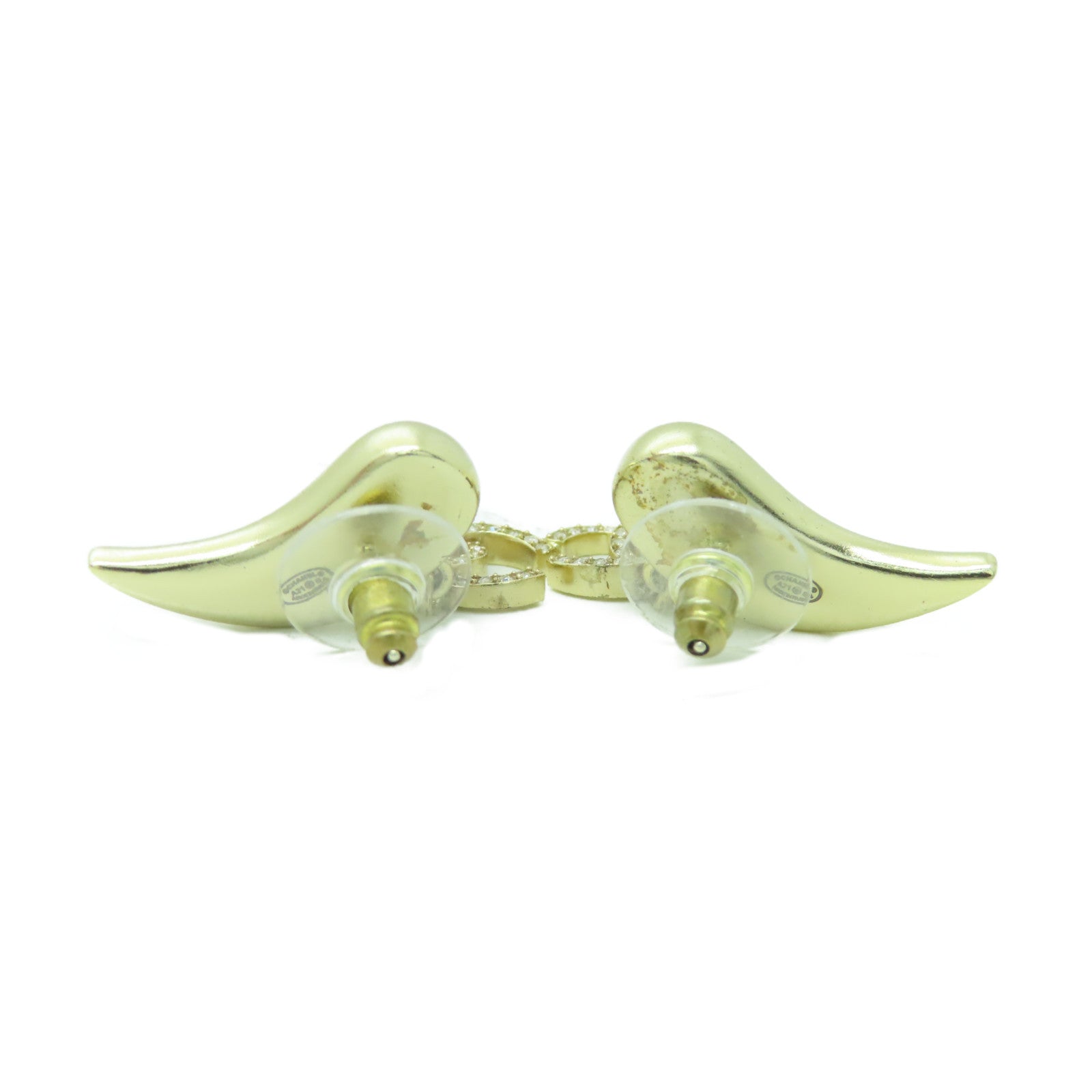 CHANEL 金屬/水晶Earring耳環金色