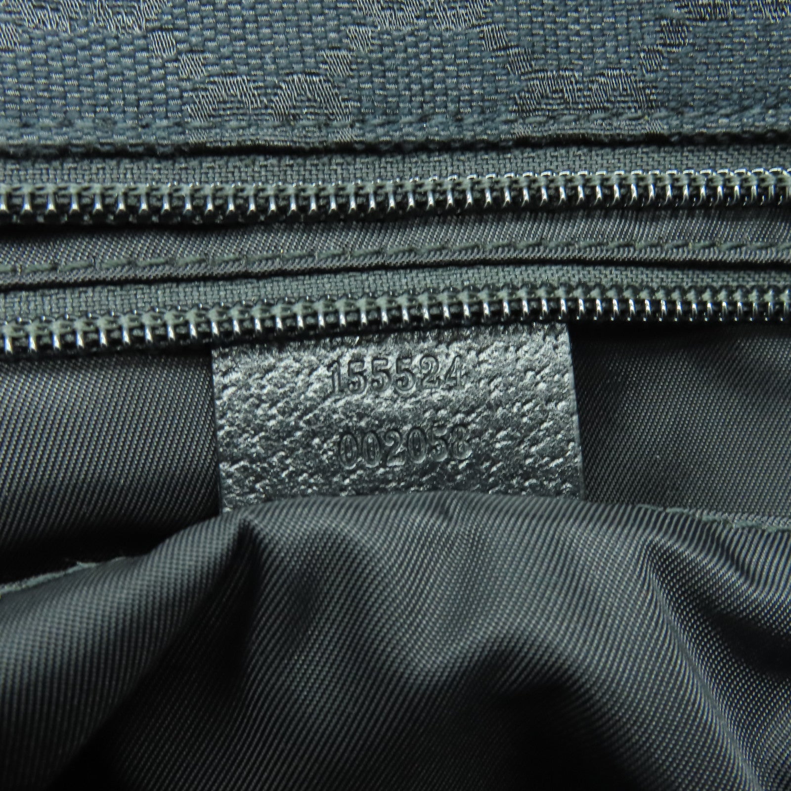 GUCCI GG帆布Tote Bag銀扣肩背袋黑色