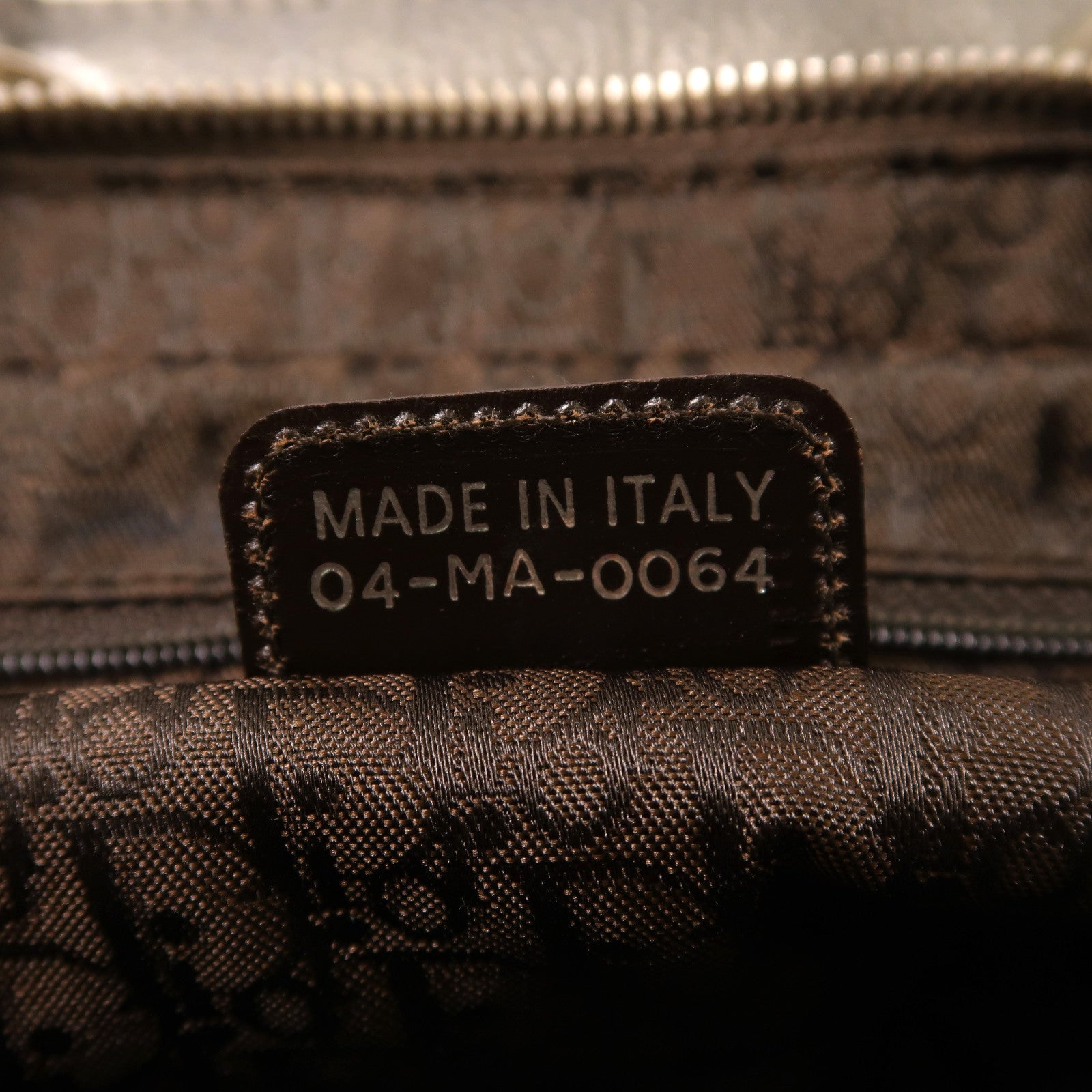 Dior 牛皮皮革Handbag銀扣手挽袋銀色