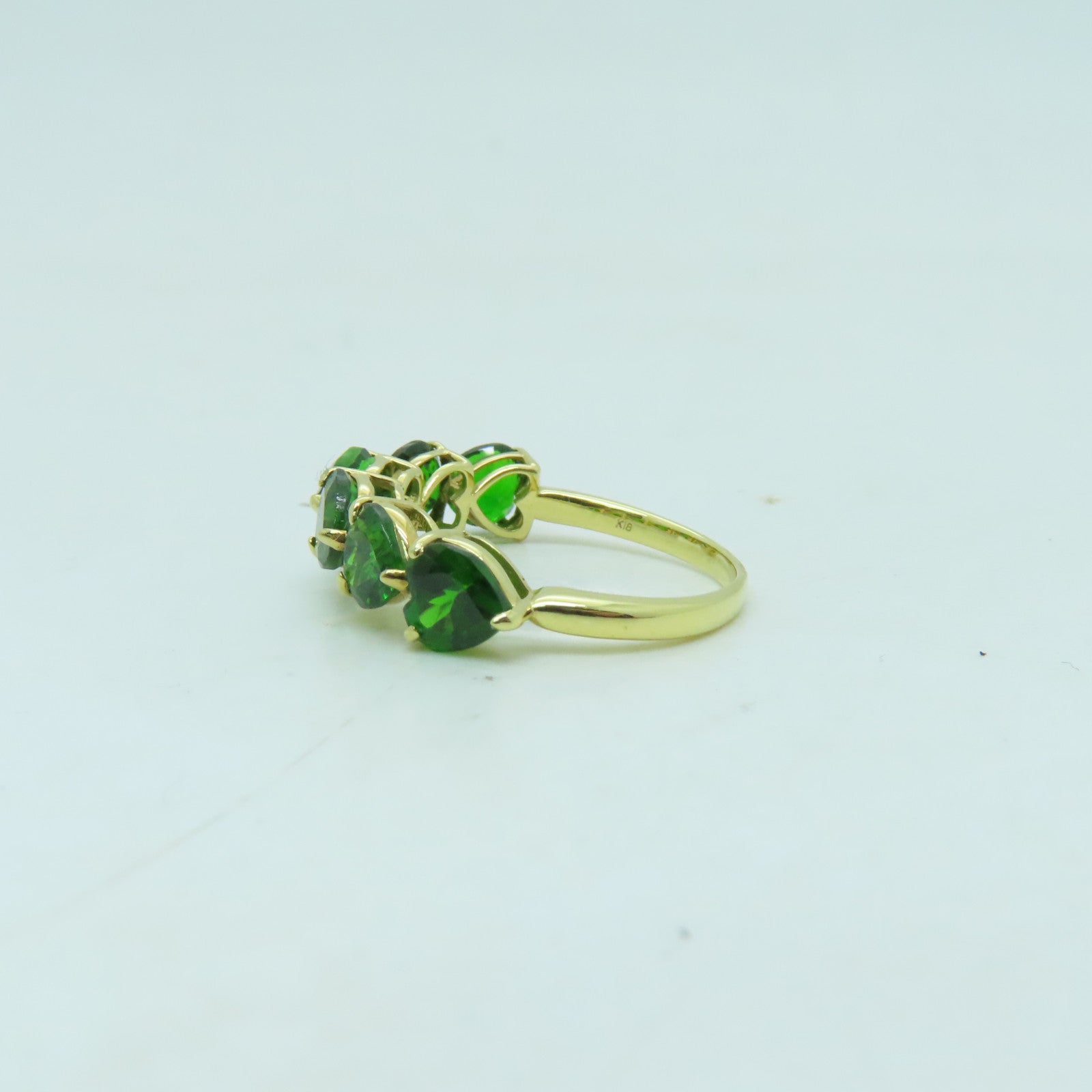 JEWELRY 18K黃金Ring 2.5ct水晶戒指US#6.5
