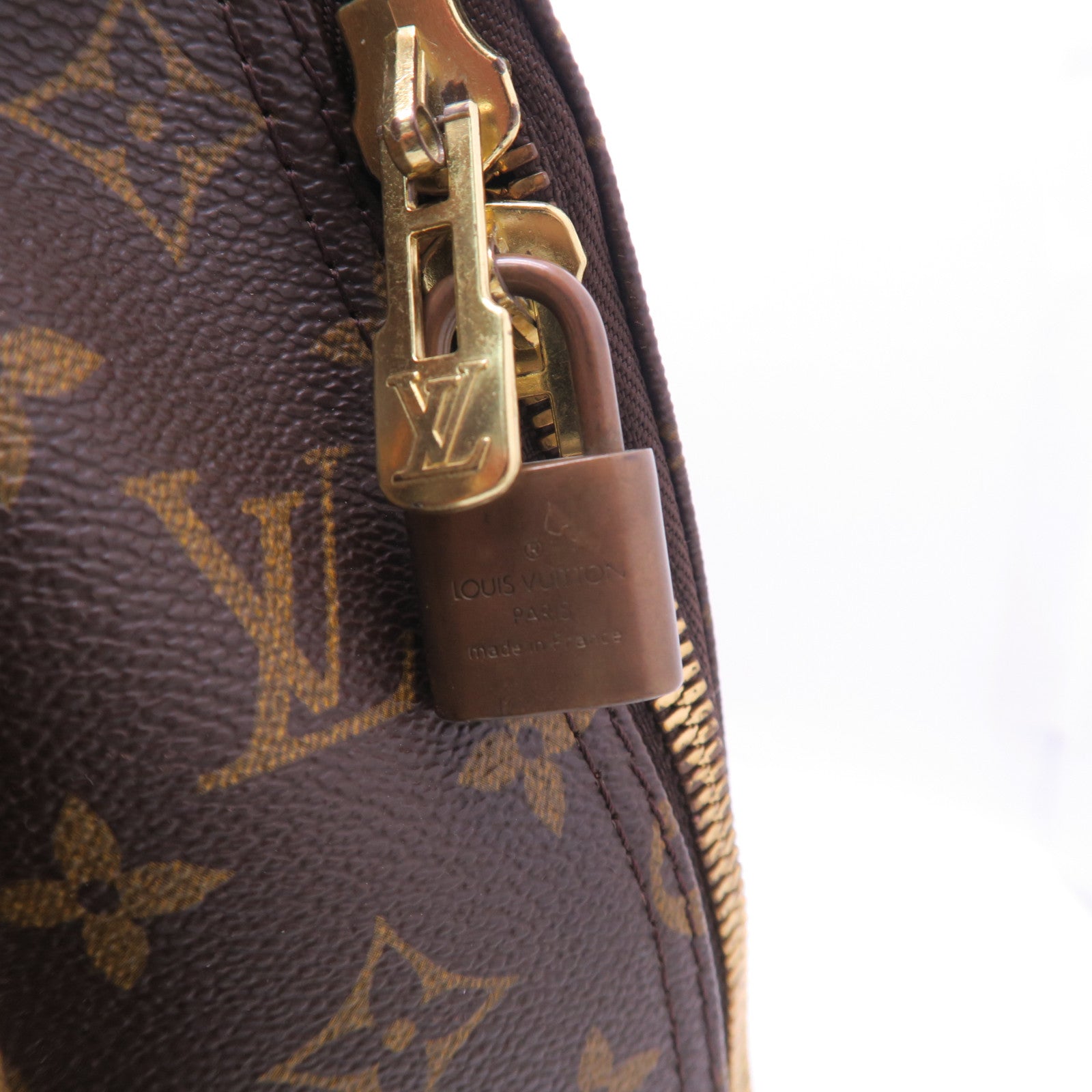 LOUIS VUITTON Monogram Suit Case金扣手挽肩背兩用袋棕色