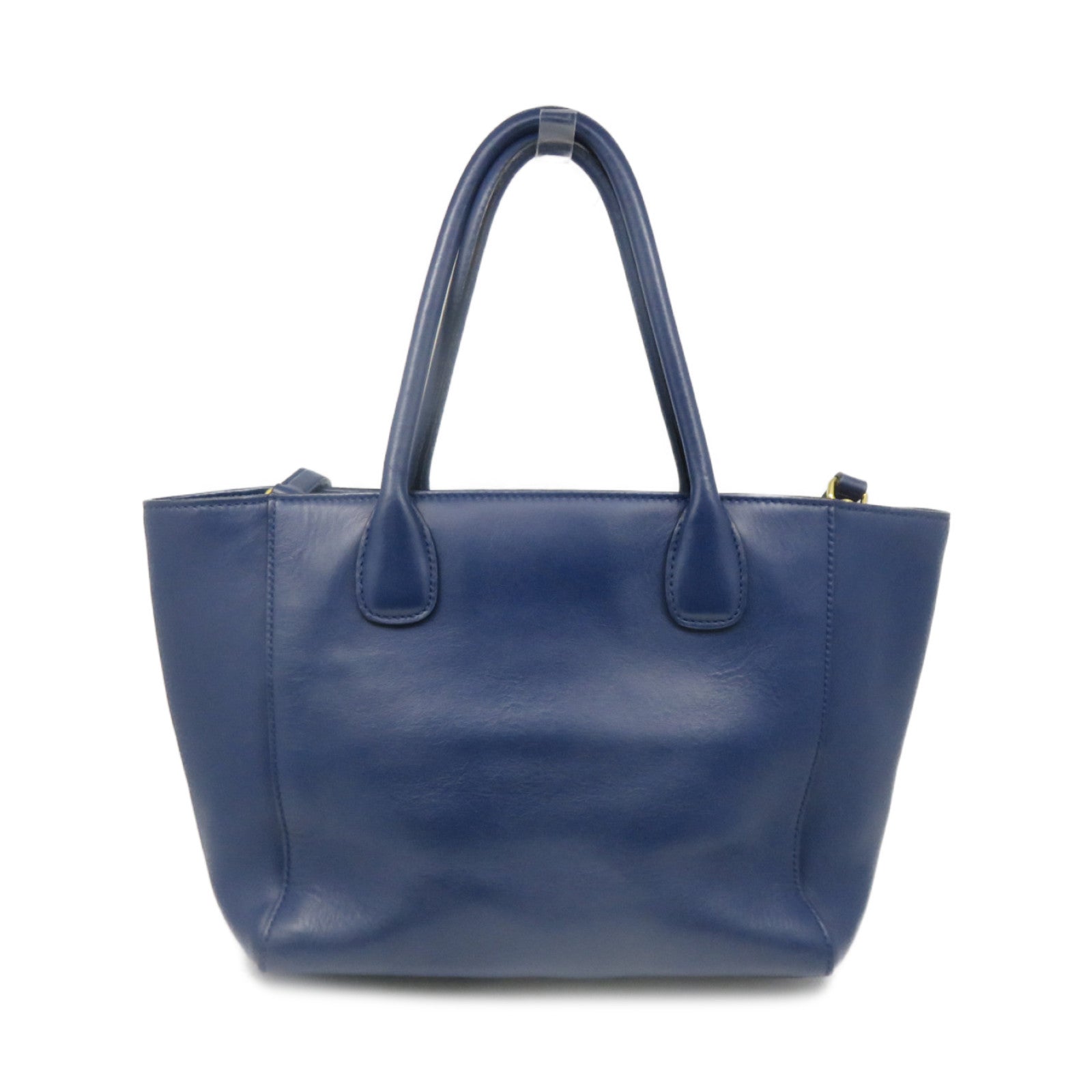 Miu Miu 牛皮皮革2Way Shoulder Bag手挽肩背两用袋蓝色