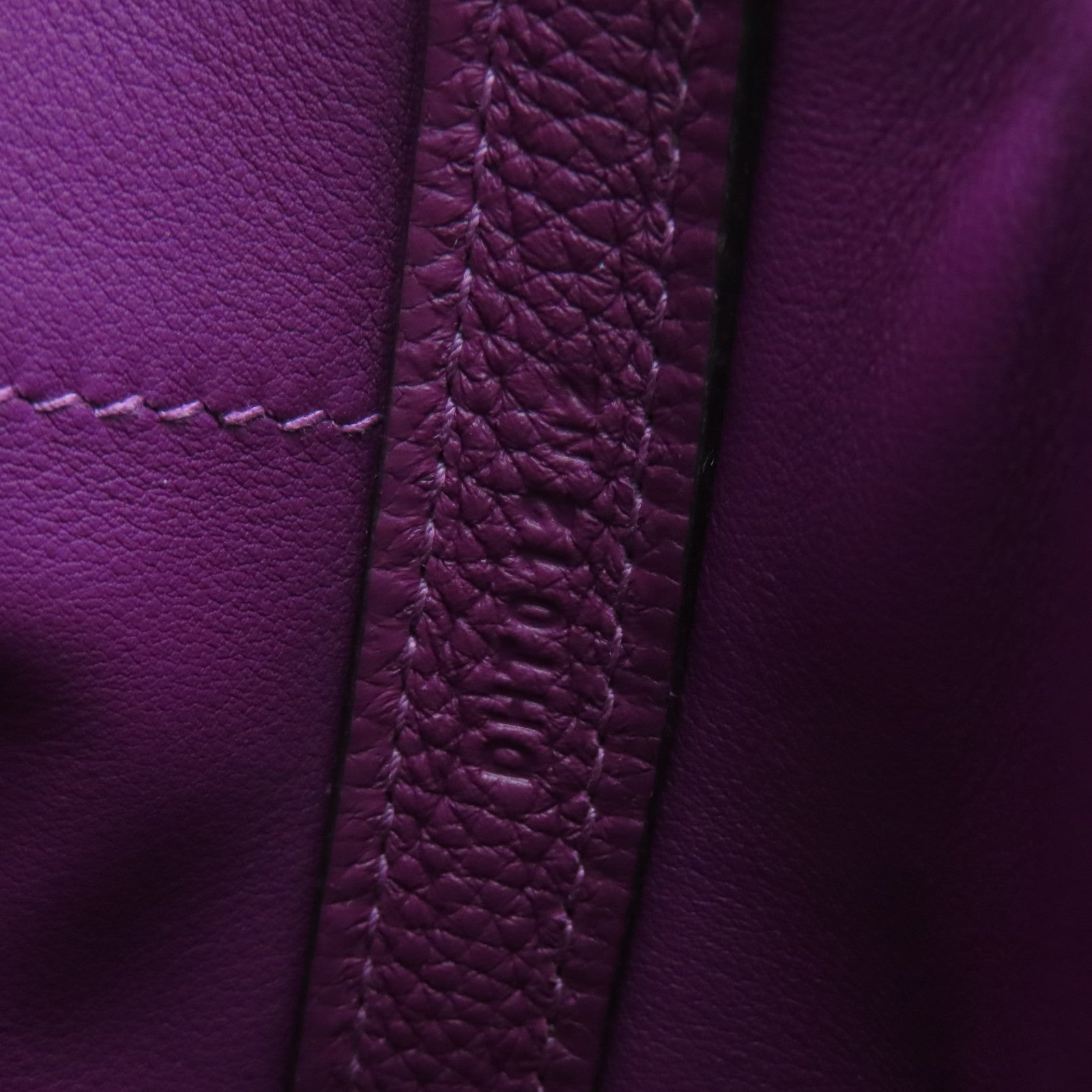 HERMES Evercolor皮革24/24 - 29cm手挽肩背两用袋金扣紫色