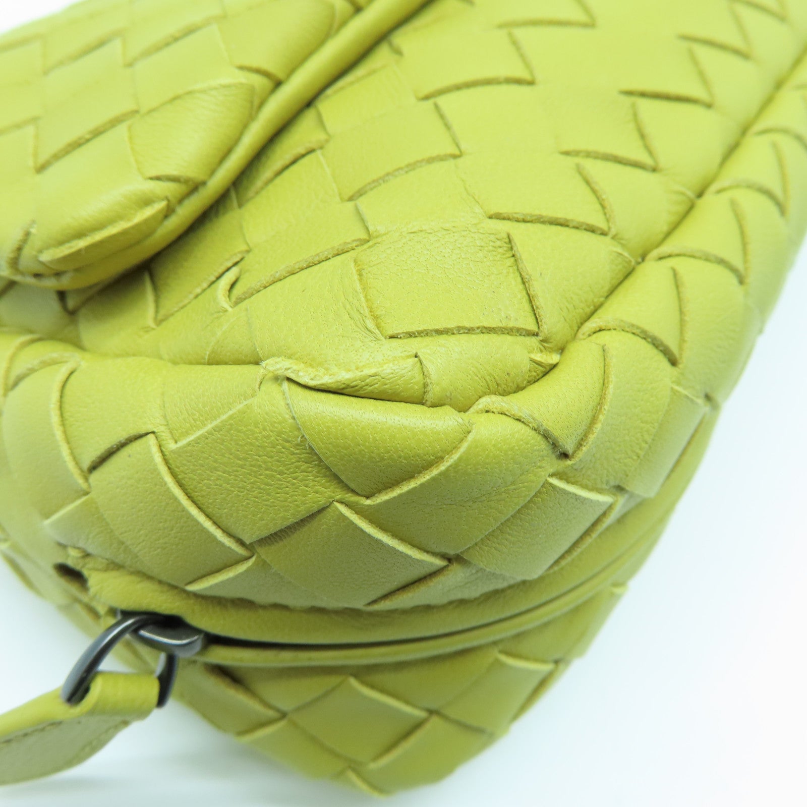 BOTTEGA VENETA 羊皮皮革Shoulder Pouch Lamb手拿包黄色