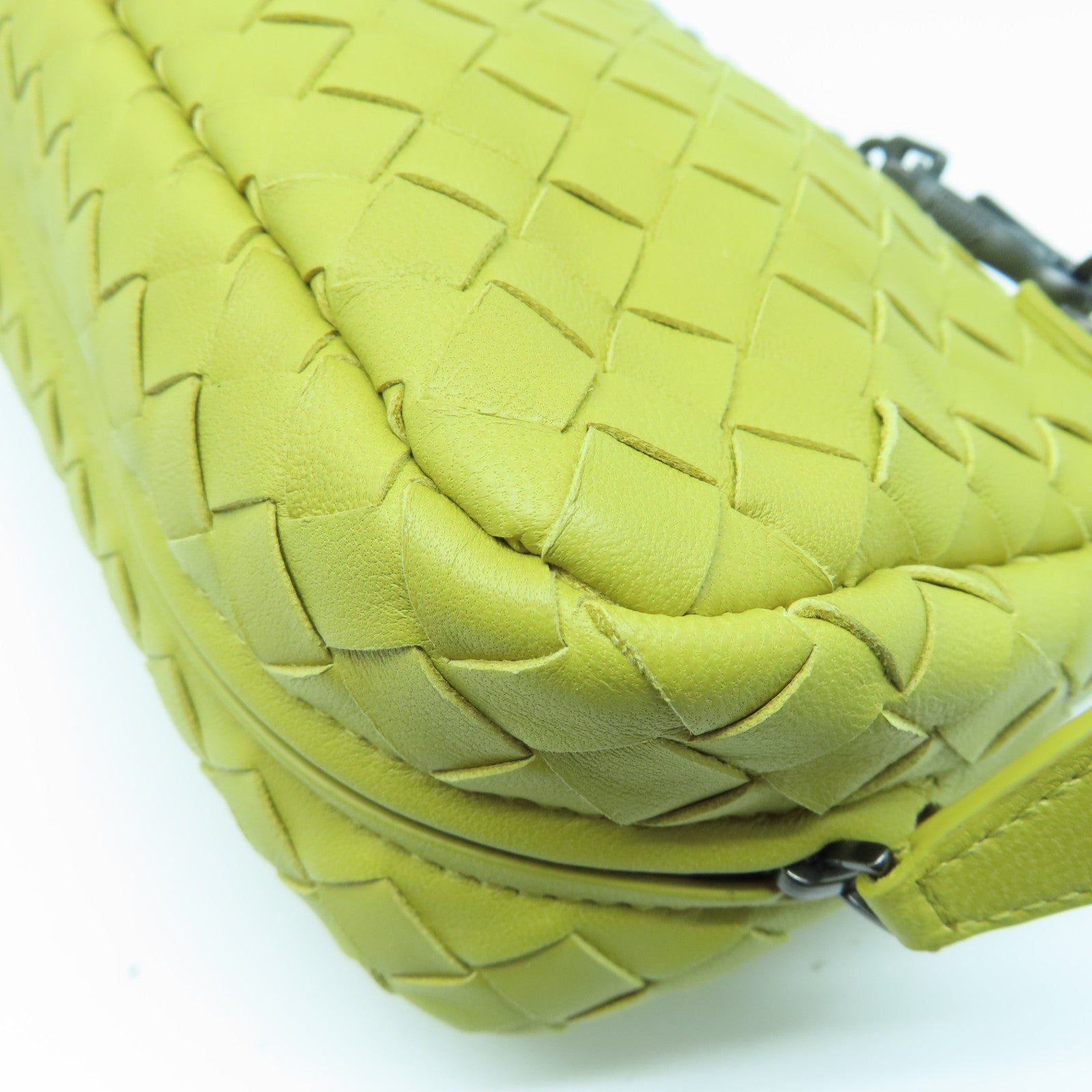 BOTTEGA VENETA 羊皮皮革Shoulder Pouch Lamb手拿包黄色