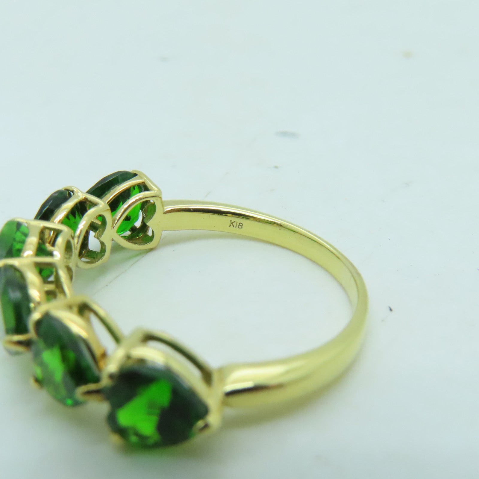 JEWELRY 18K黃金Ring 2.5ct水晶戒指US#6.5