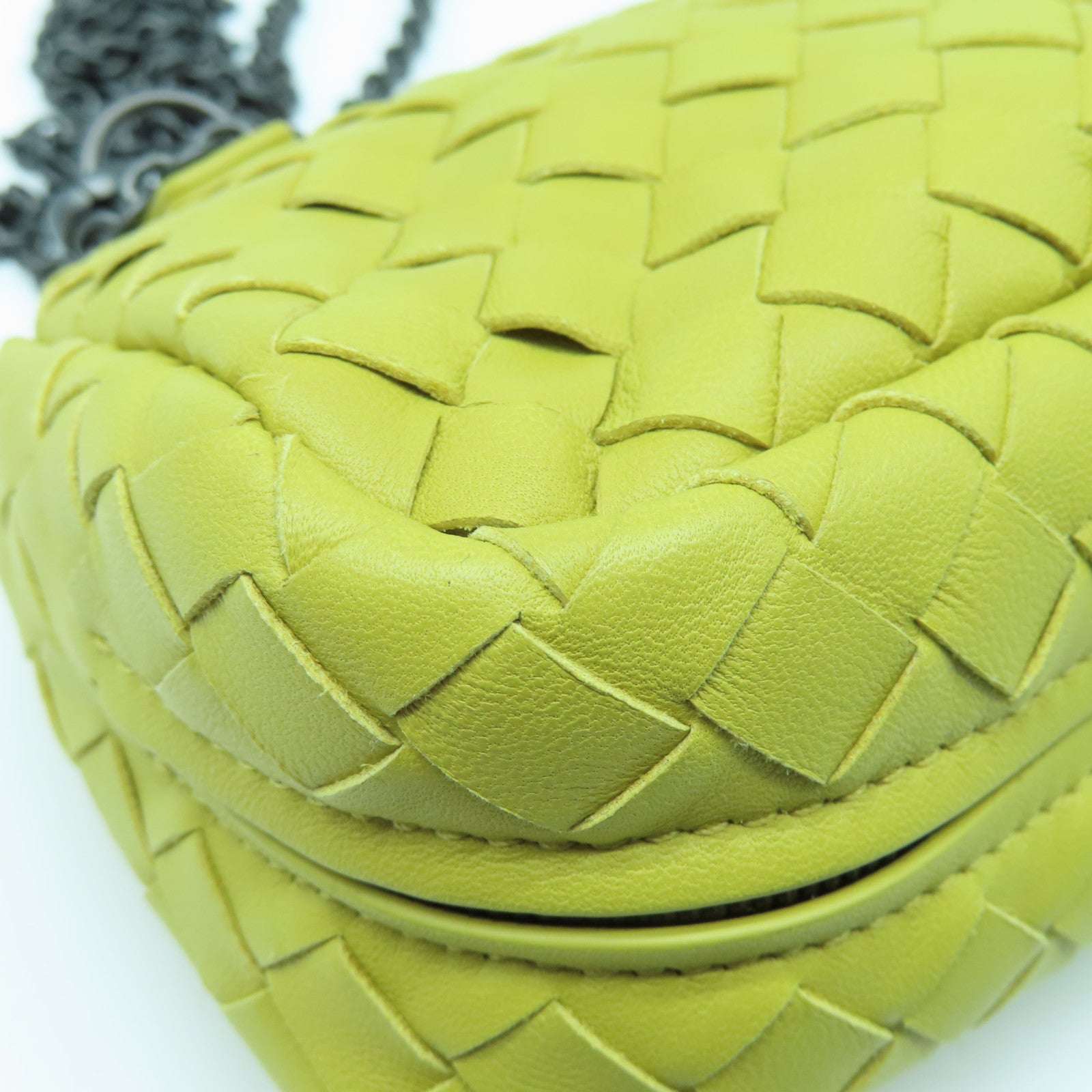 BOTTEGA VENETA 羊皮皮革Shoulder Pouch Lamb手拿包黄色