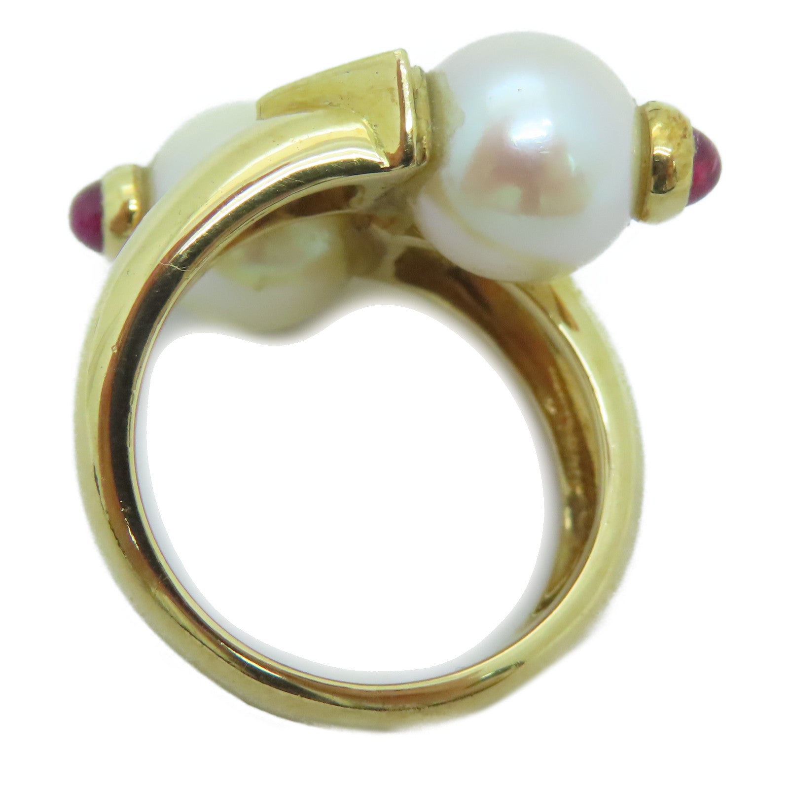 JEWELRY 18K黃金Pearl Ring珍珠戒指US#4