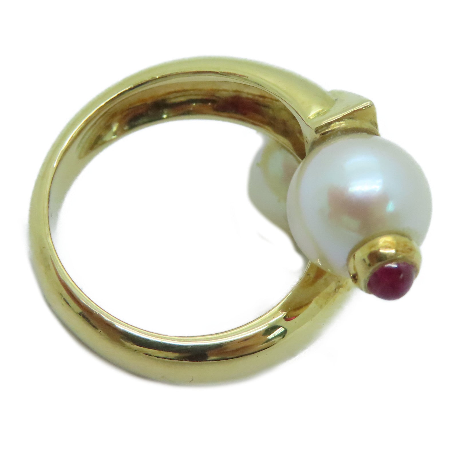 JEWELRY 18K黃金Pearl Ring珍珠戒指US#4