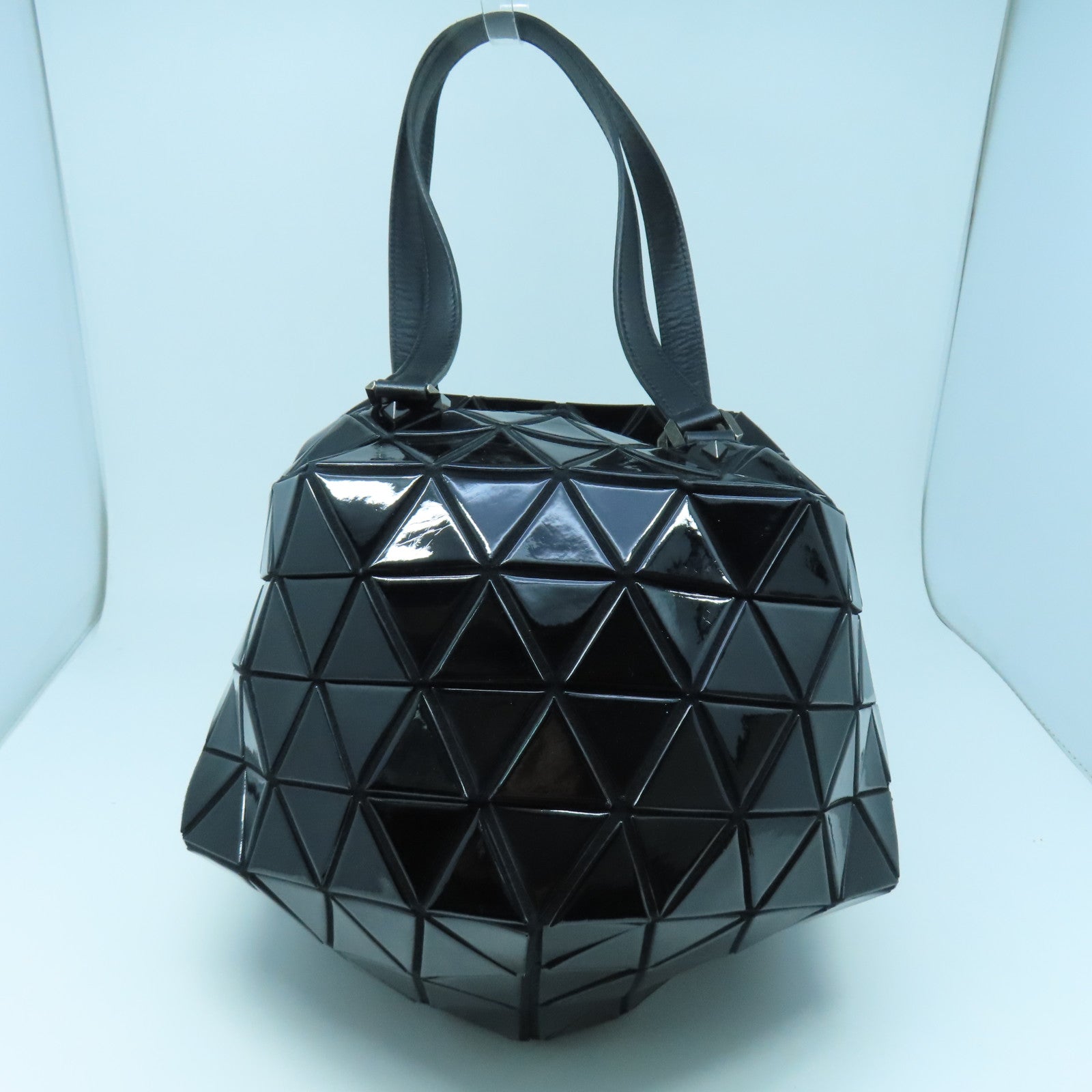 ISSEY MIYAKE 【激減優惠】PVC Shouder Bag銀扣肩背袋黑色