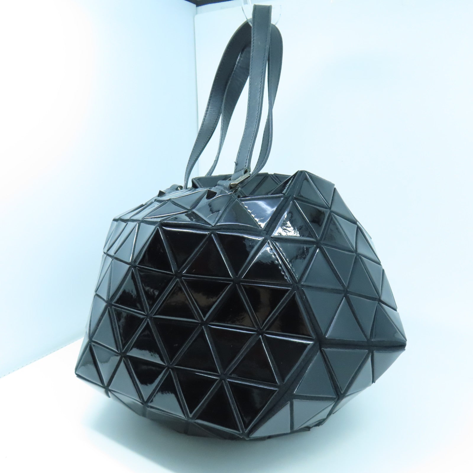 ISSEY MIYAKE 【激減優惠】PVC Shouder Bag銀扣肩背袋黑色