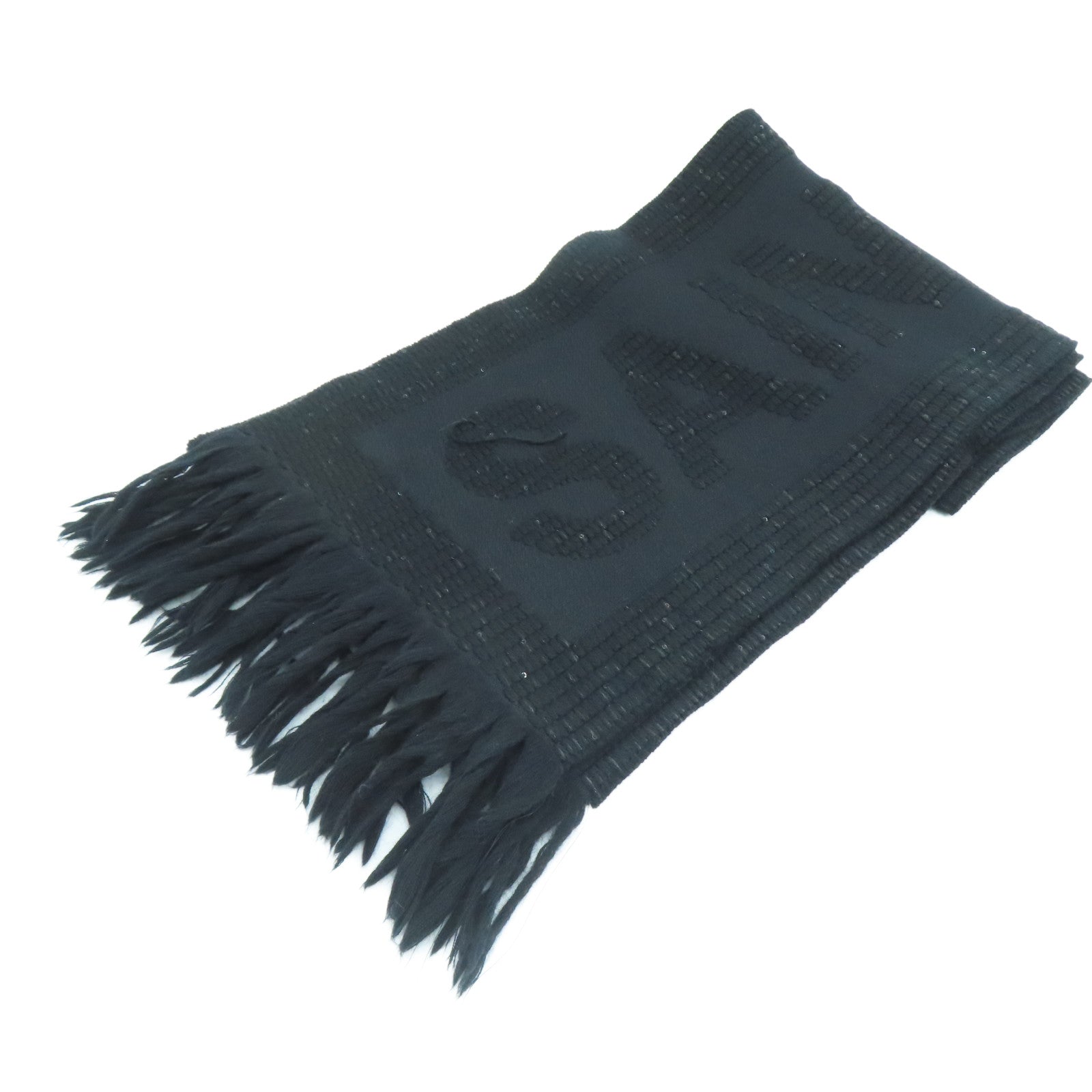 SAINT LAURENT 羊毛Scarf颈巾黑色