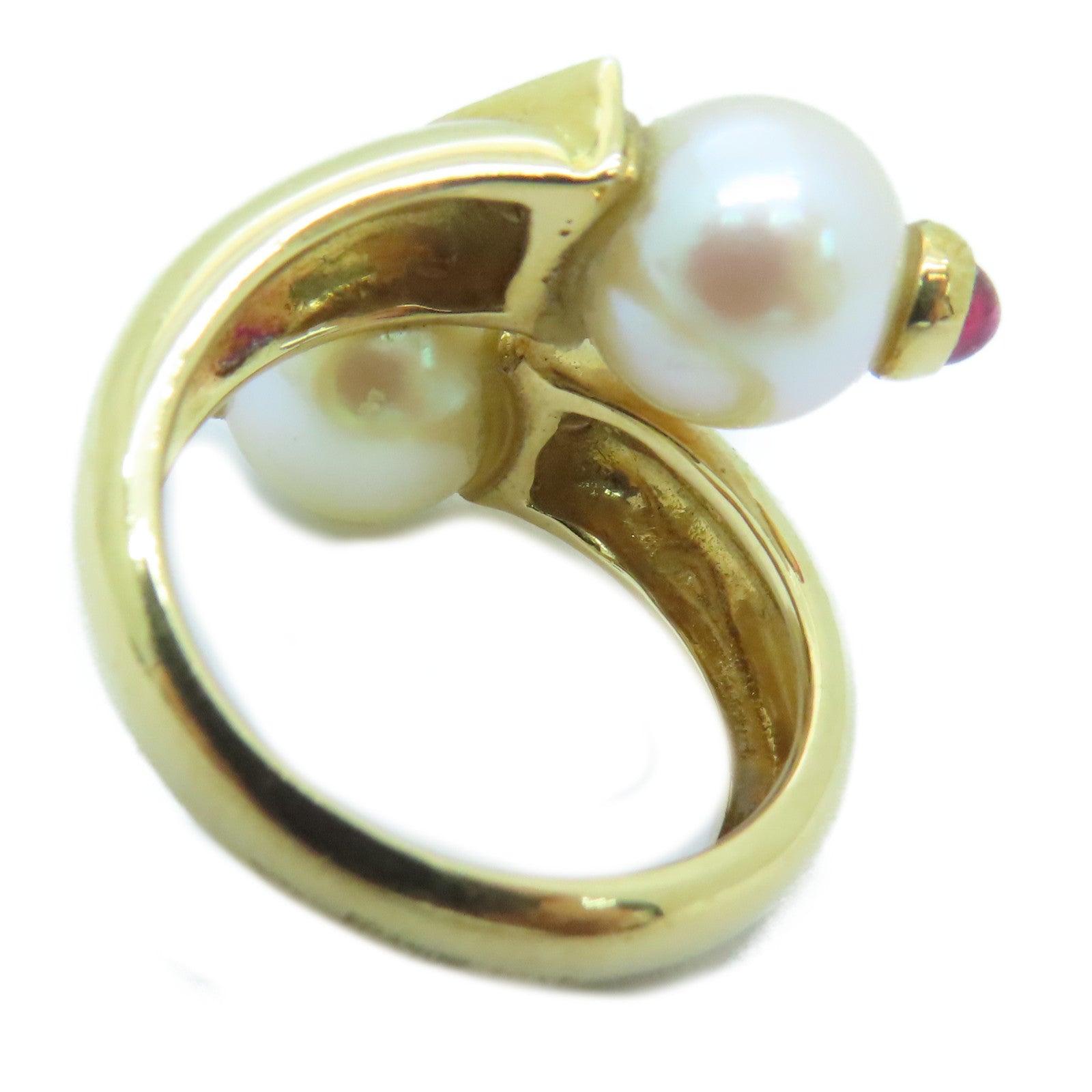 JEWELRY 18K黃金Pearl Ring珍珠戒指US#4