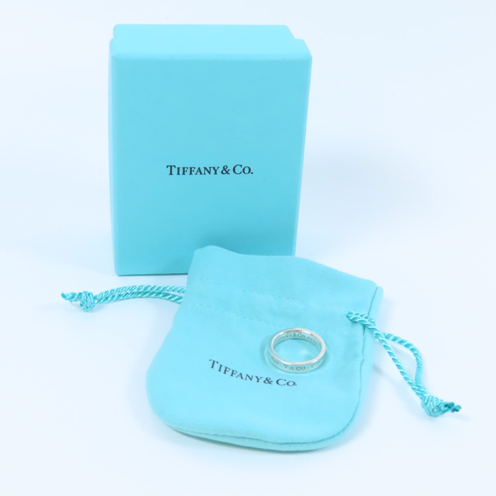 TIFFANY＆CO 925純銀1837 Ring戒指US#5