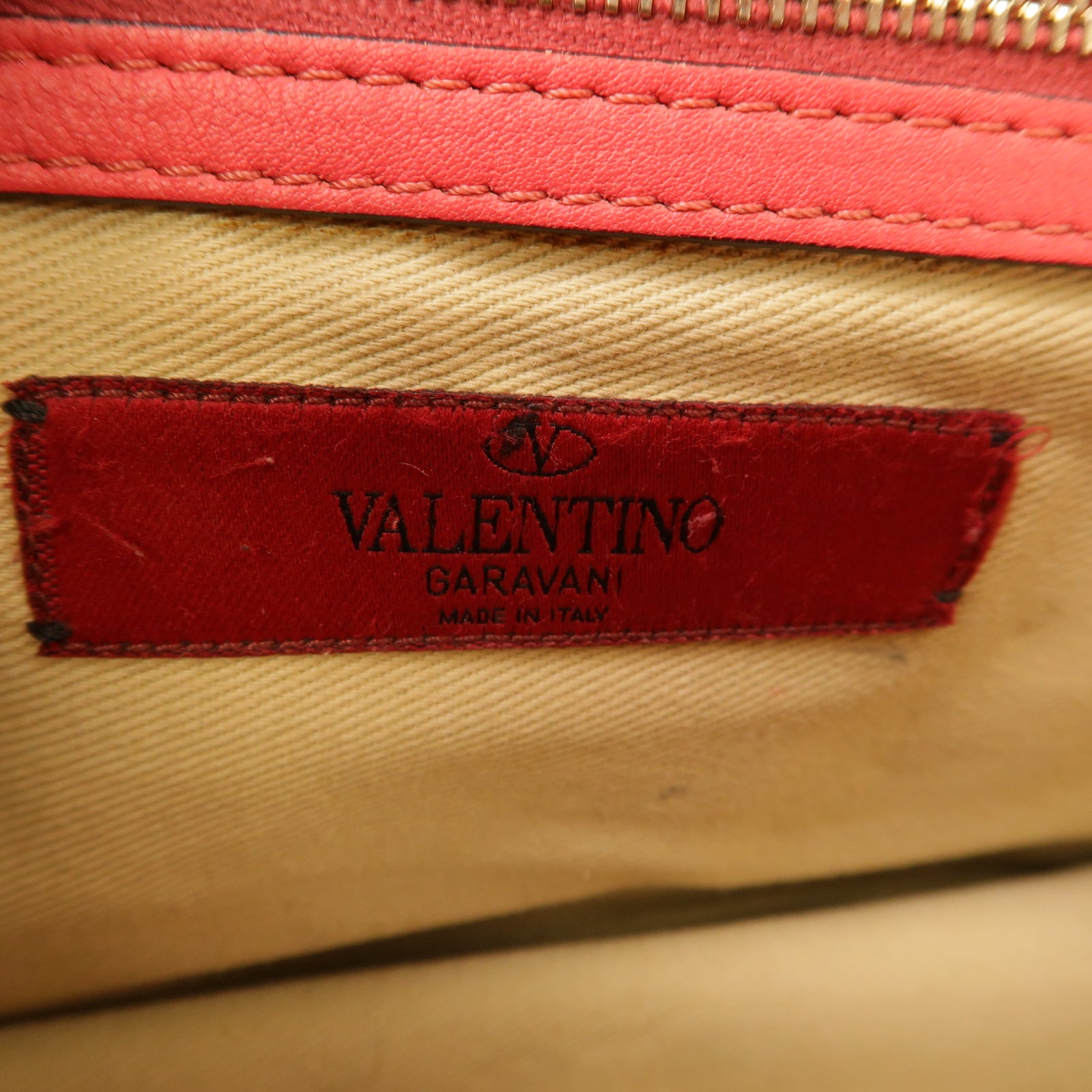 Valentino 牛皮皮革Chain Shoulder Bag金扣鏈帶肩背袋粉紅色