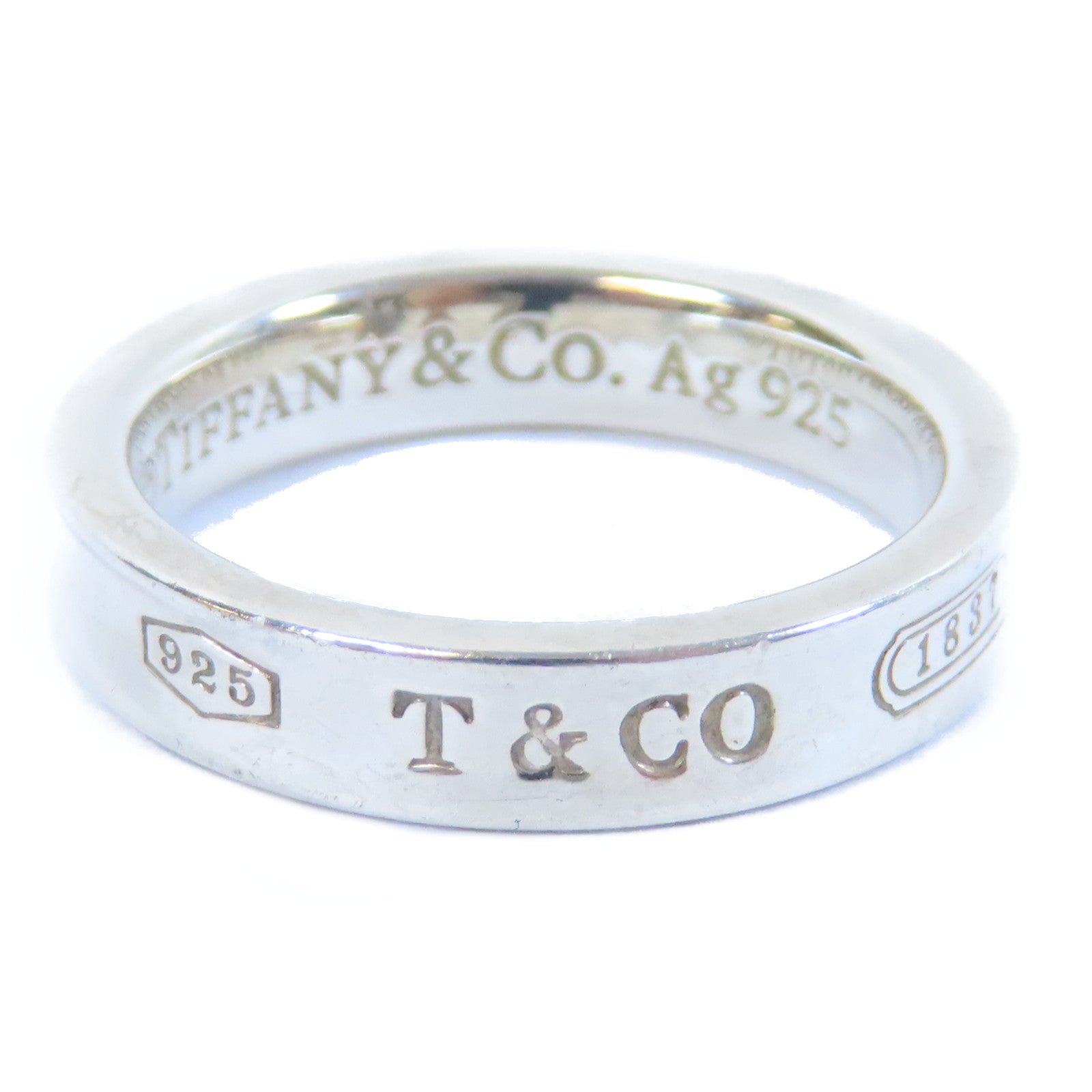 TIFFANY＆CO 925純銀1837 Ring戒指US#5