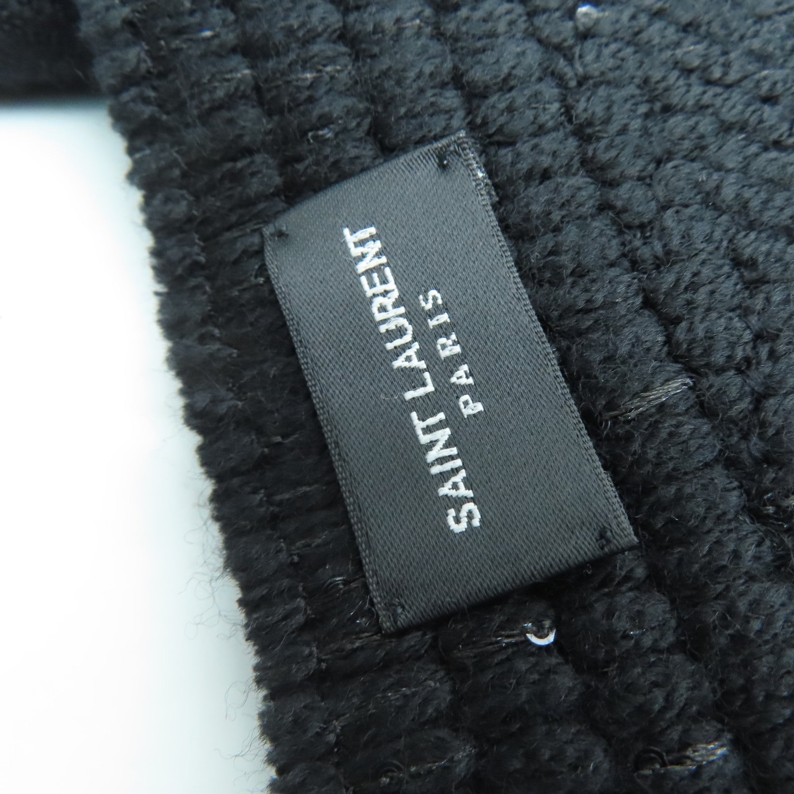 SAINT LAURENT 羊毛Scarf颈巾黑色