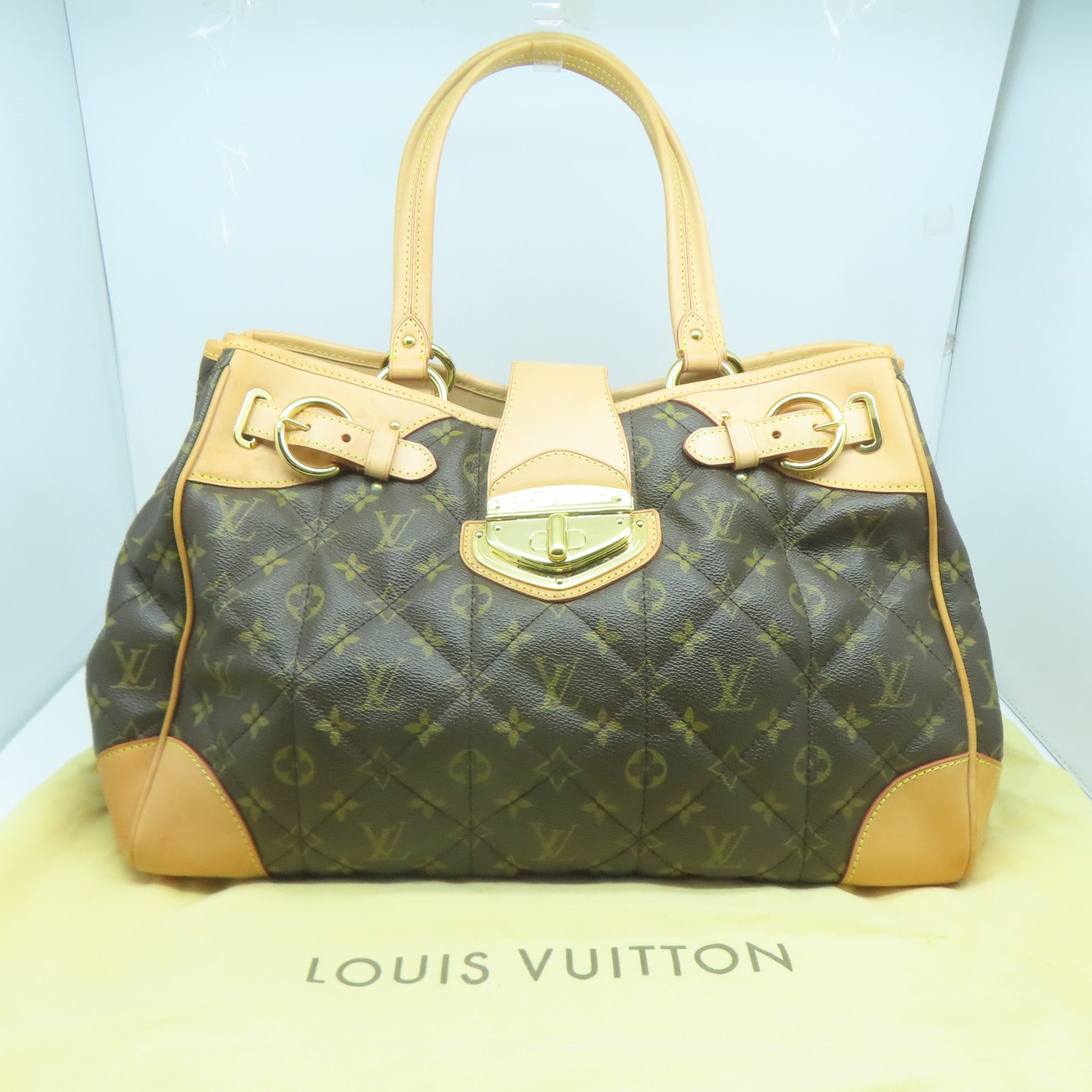 LOUIS VUITTON Monogram Etoile Shopper金扣肩背袋啡色