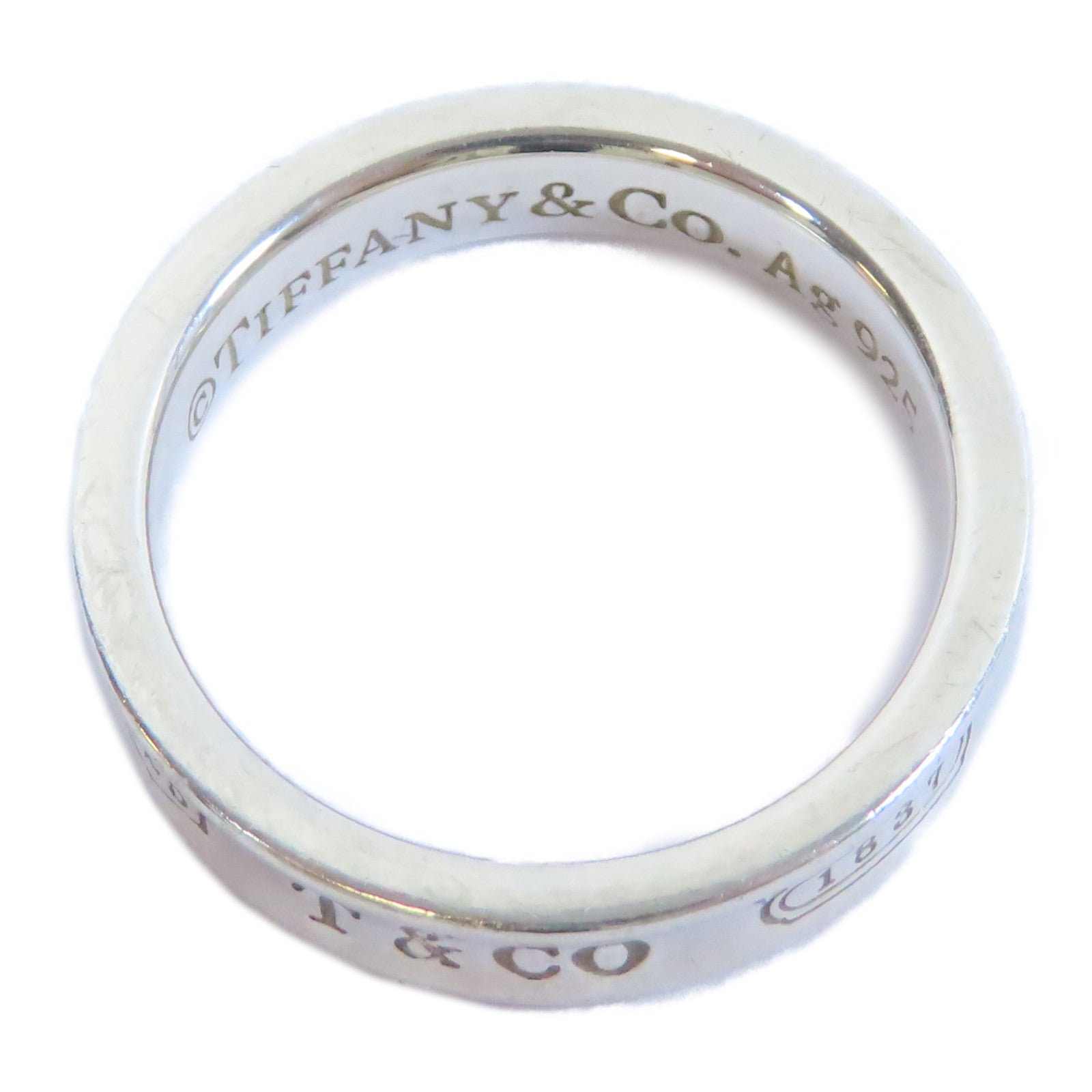 TIFFANY＆CO 925純銀1837 Ring戒指US#5