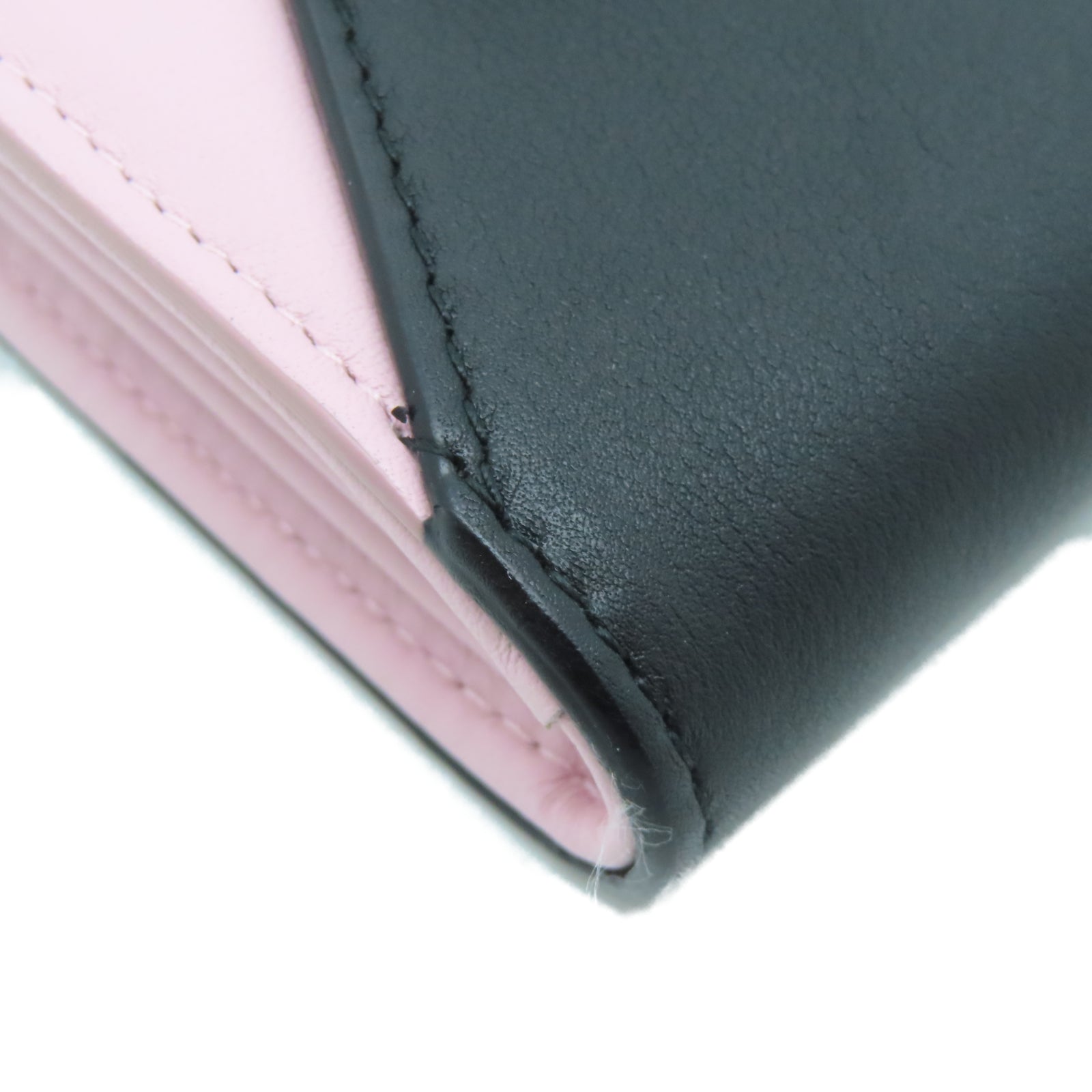Dior 牛皮皮革Wallet On Chain银扣链带肩背袋黑色/粉红色