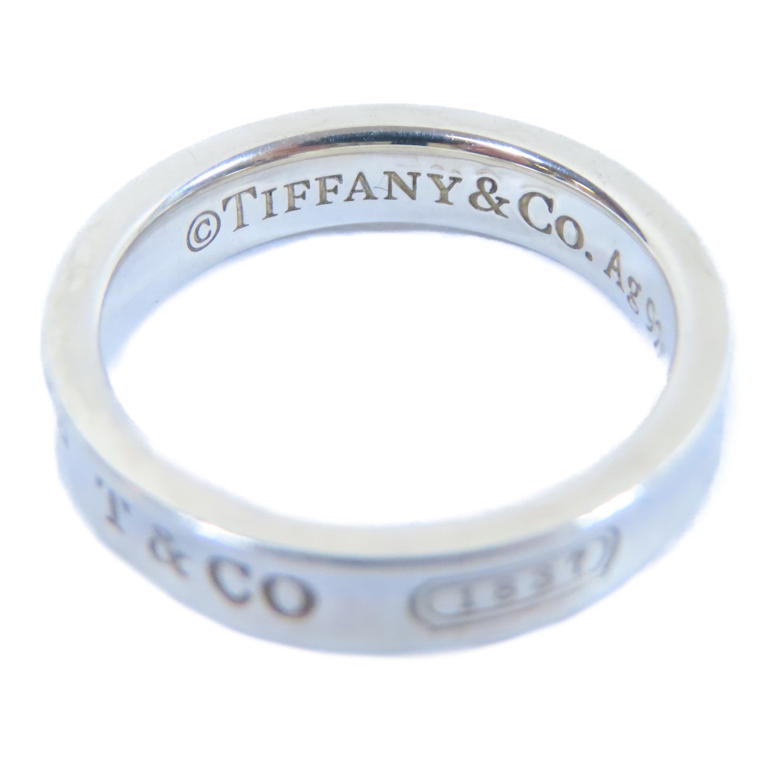 TIFFANY＆CO 925純銀1837 Ring戒指US#5