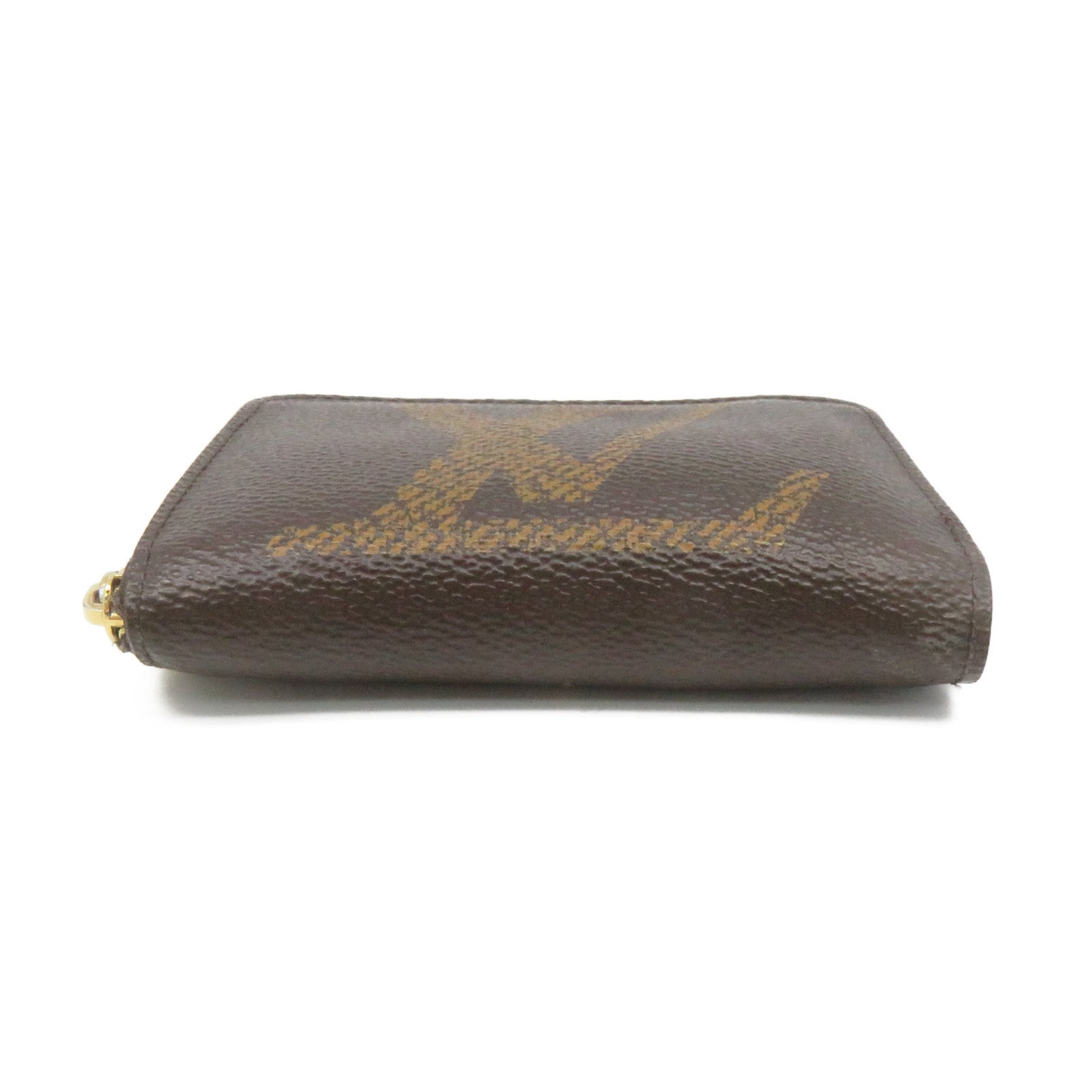 LOUIS VUITTON Monogram Zip Coin Purse拉链零钱包啡色