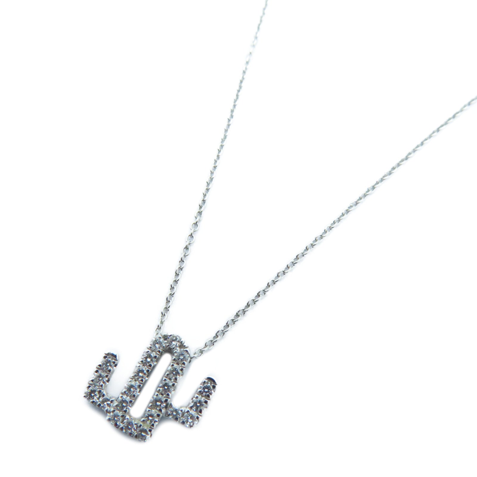 JEWELRY 【激减优惠】18K白金Diamond Necklace 0.15ct钻石项链